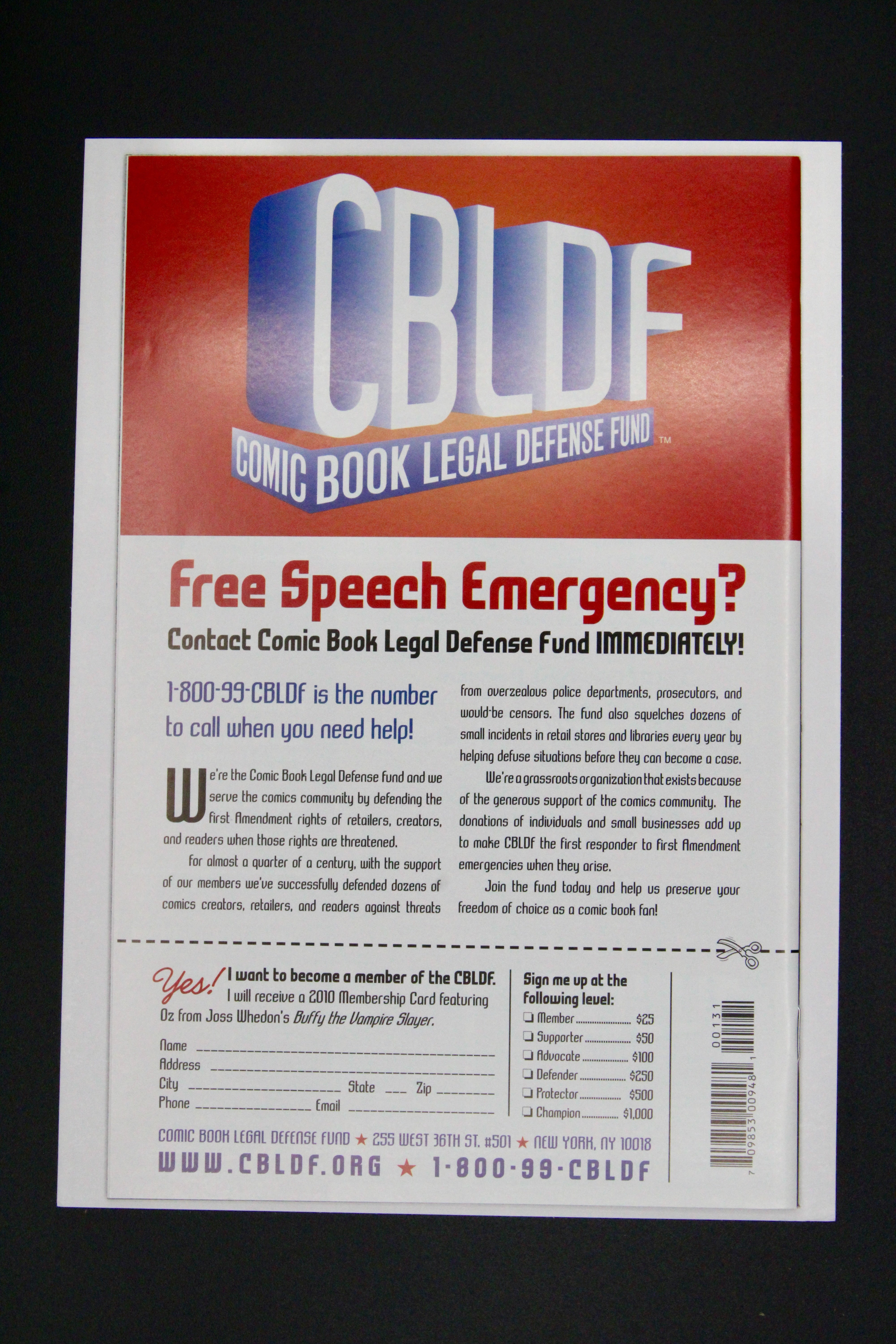 The CBLDF Presents Liberty Annual #2010 – Image (2010) NM