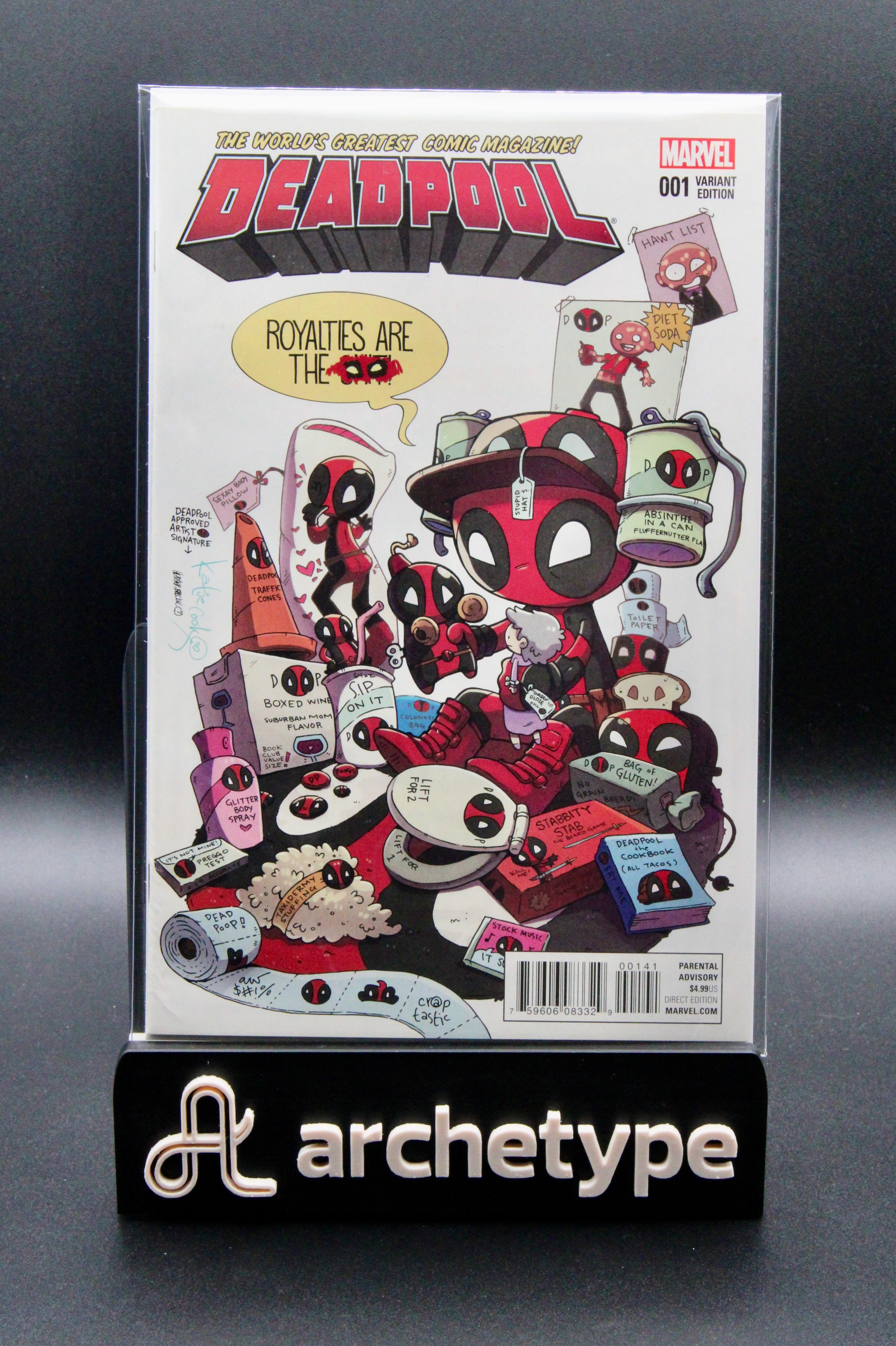 Deadpool #1 – Marvel (2016) Katie Cook 1:50 Variant