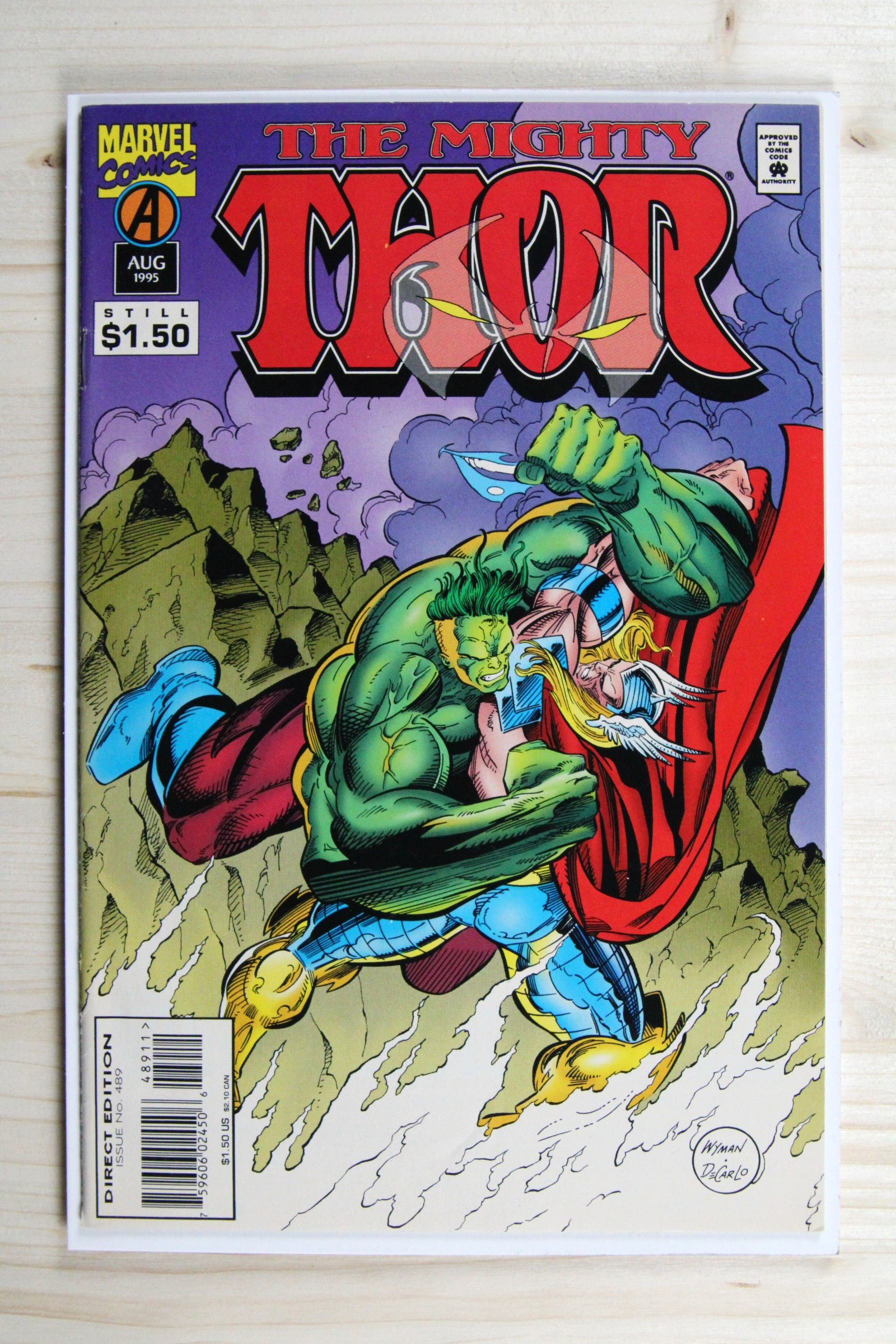 Thor #489 – Marvel (1995) 9.2 NM- Klaus Janson cover
