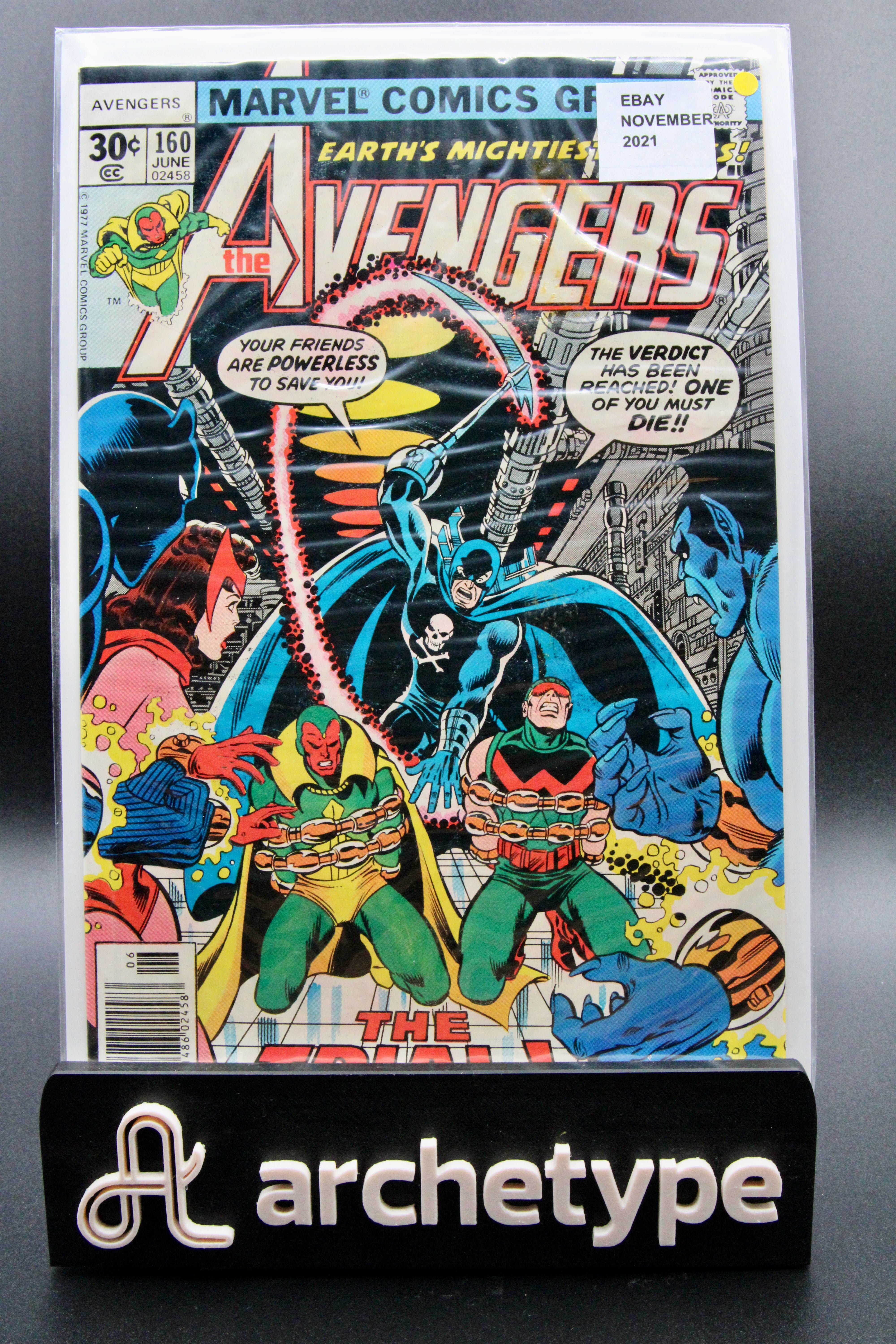 The Avengers #160 – Marvel (1977) Bride of Ultron | Joe Sinnott cover - 8.5 VF+