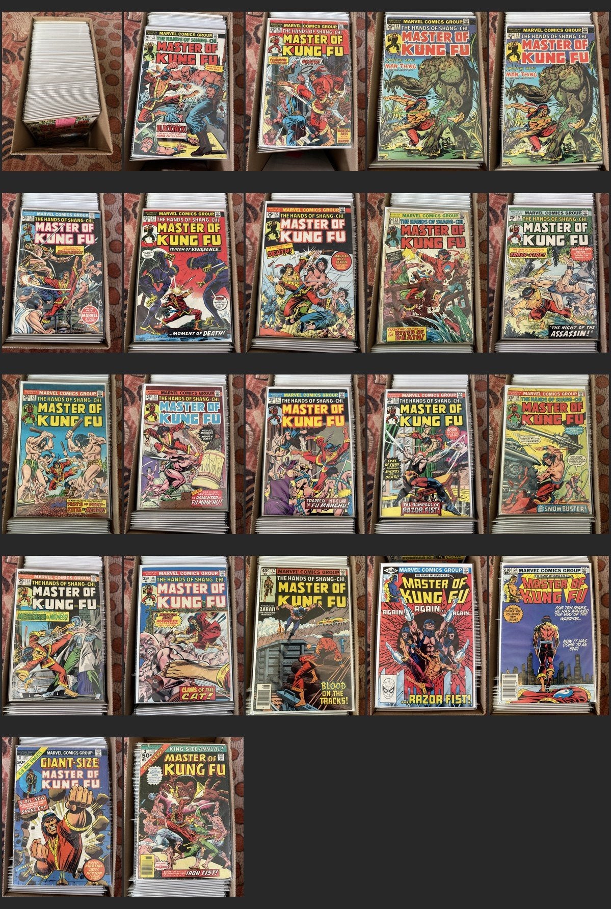 Shang-Chi, Master of Kung Fu #17-125 + King Sized & Annuals – Marvel (1975) (114 Issues)