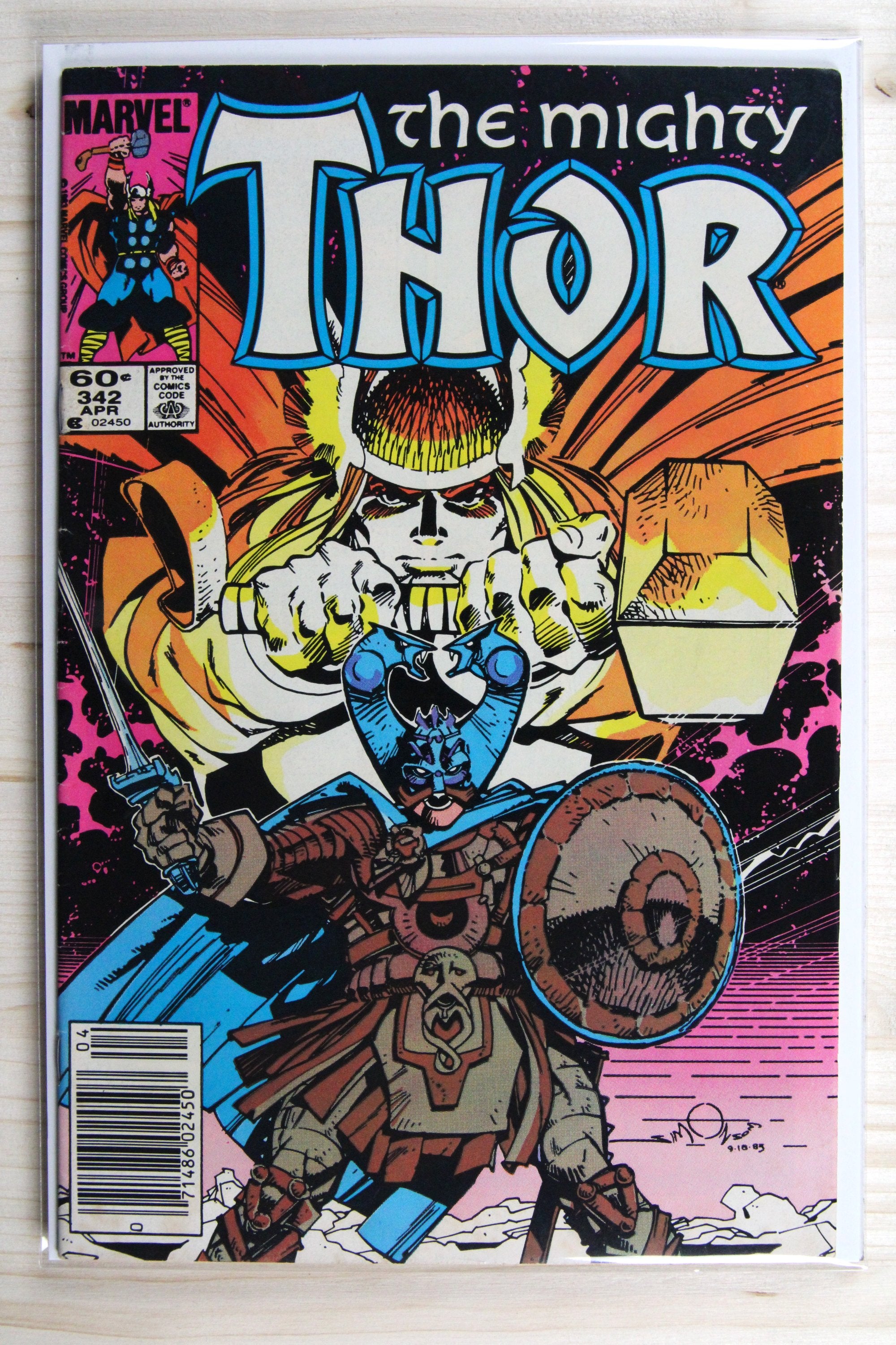 Thor #342 – Marvel (1984) 8.5 VF+ Terry Austin | Newsstand