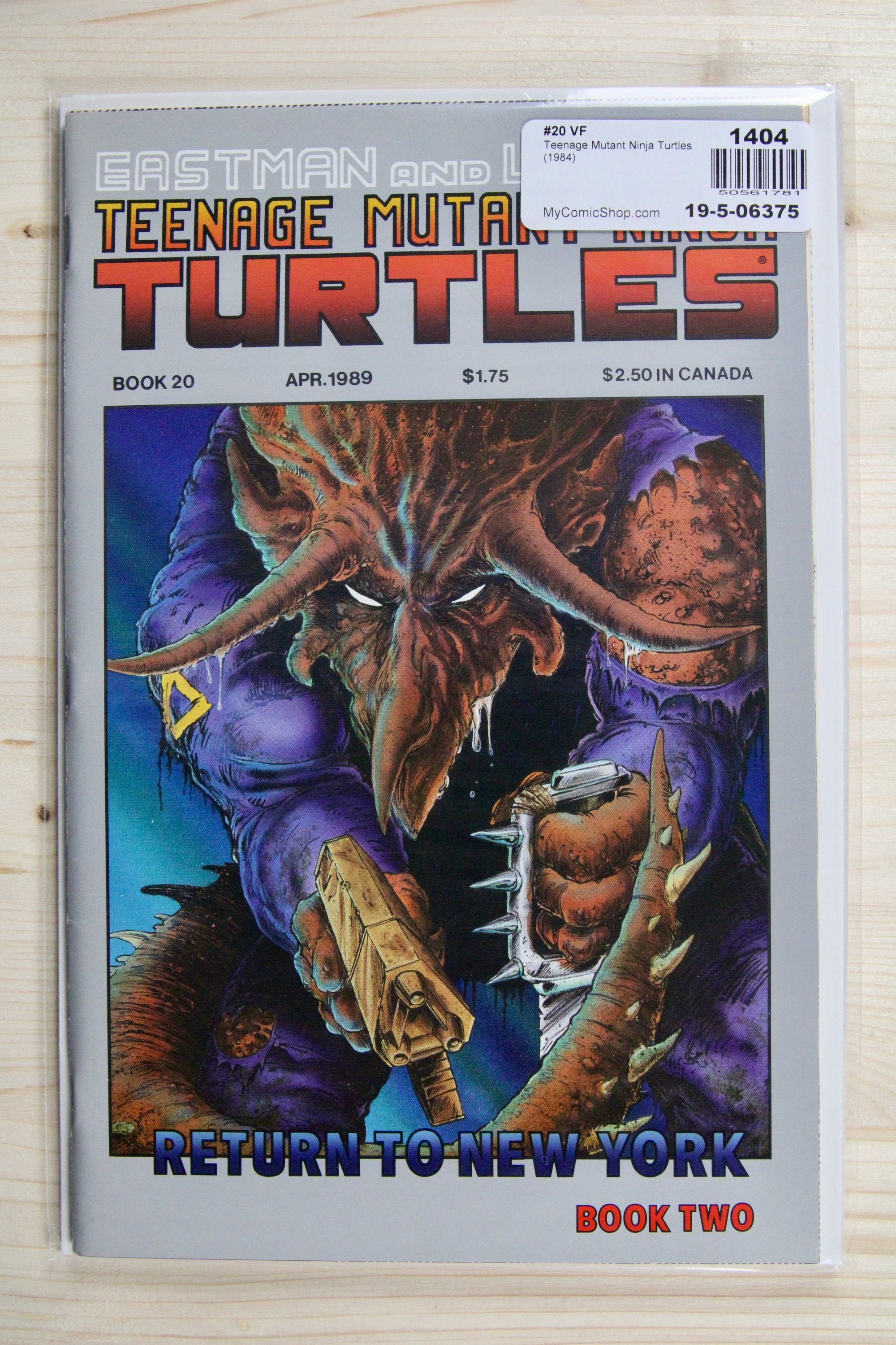 Teenage Mutant Ninja Turtles #20 – Mirage (1989) 9.4 NM Return to New York