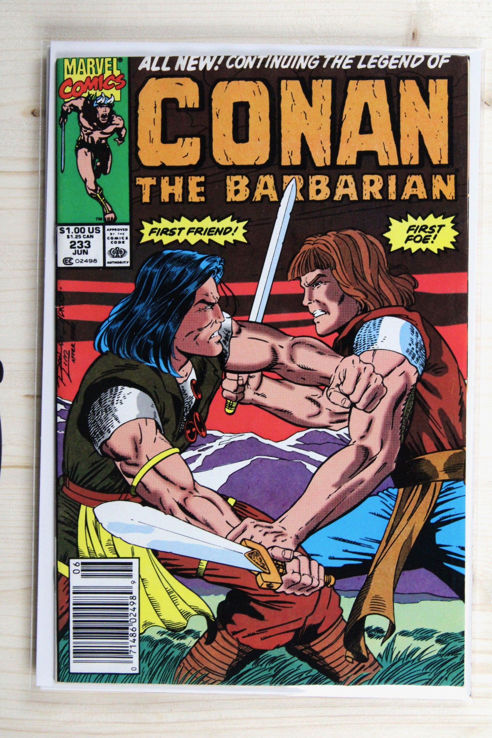 Conan the Barbarian #233 – Marvel (1990) 8.5 VF+ Newsstand Edition