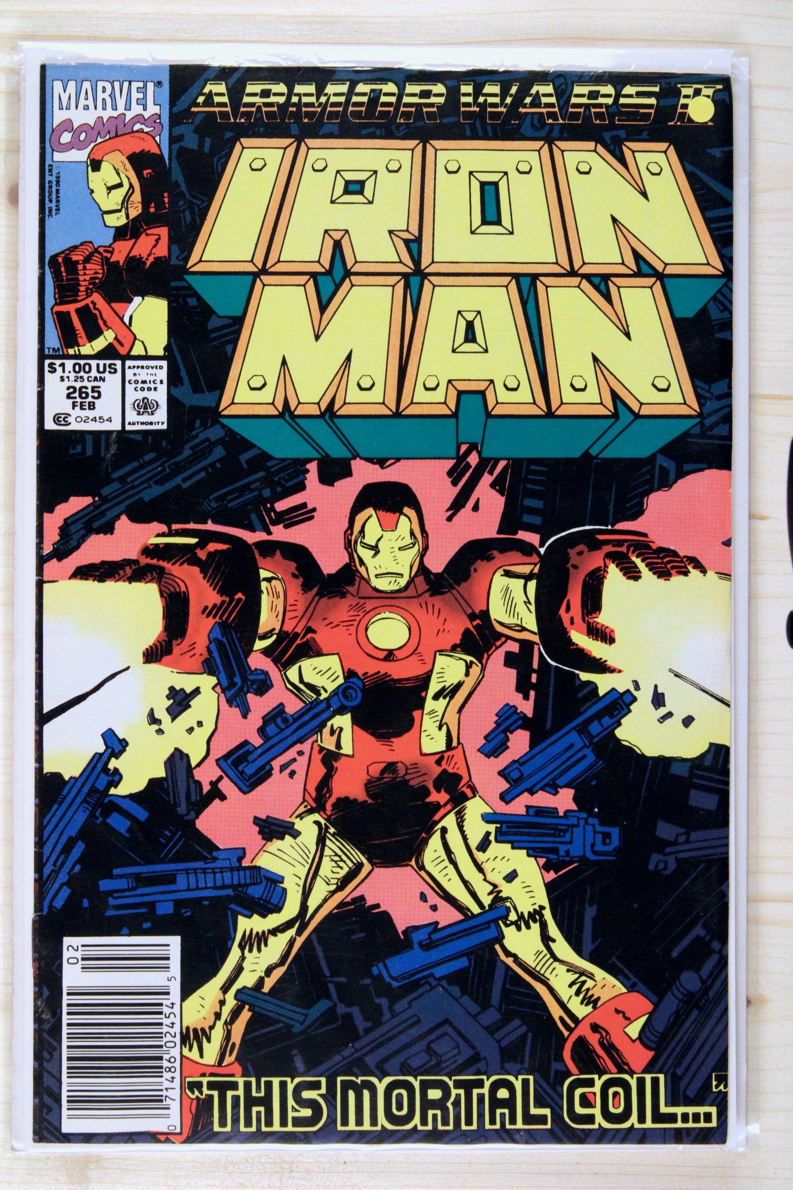 Iron Man #265 – Marvel (1991) 9.0 VF/NM Armor Wars II | John Byrne story | Newsstand Edition