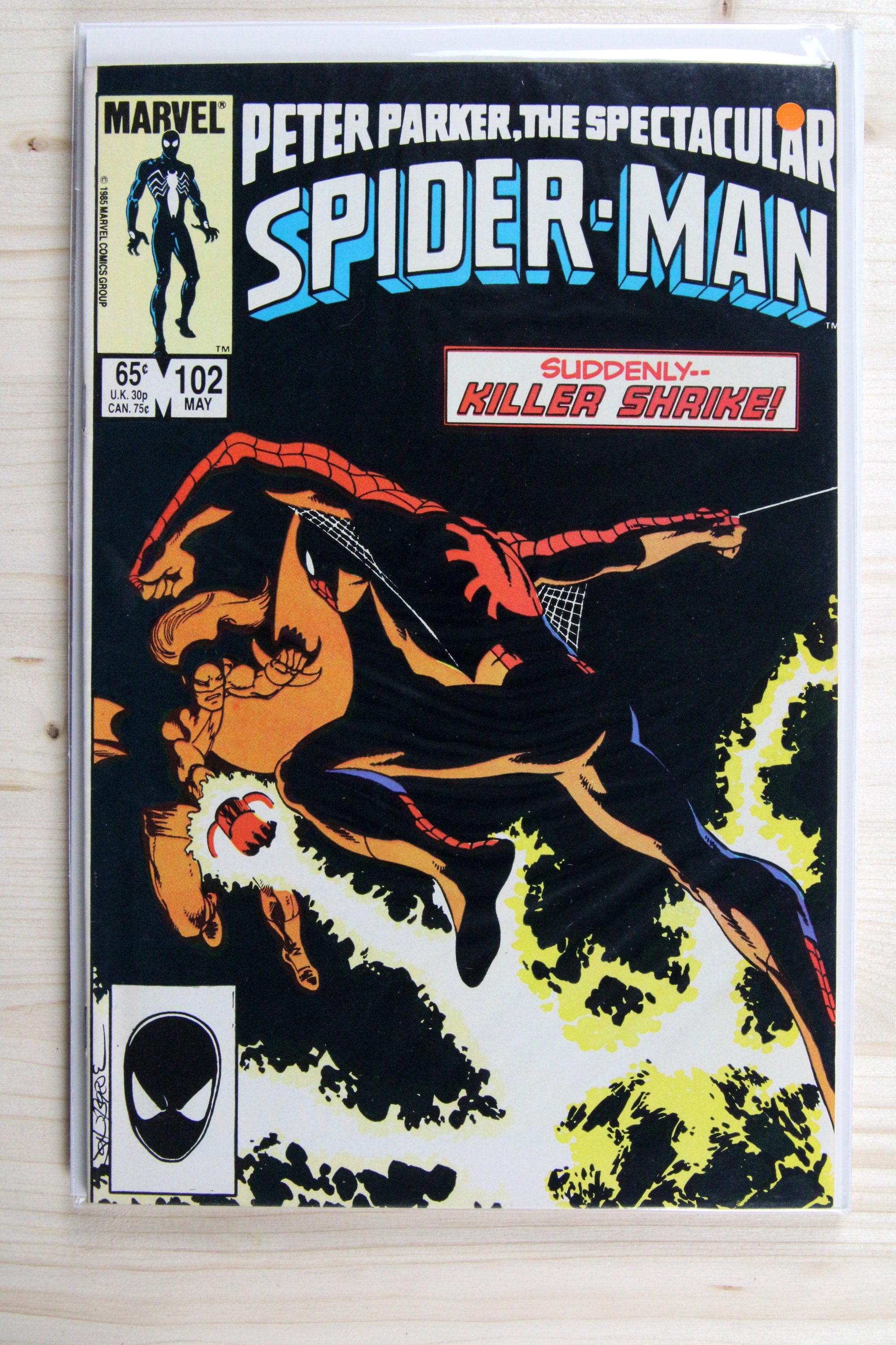 Peter Parker, the Spectacular Spider-Man #102 – Marvel (1985) 9.2 NM- John Byrne cover