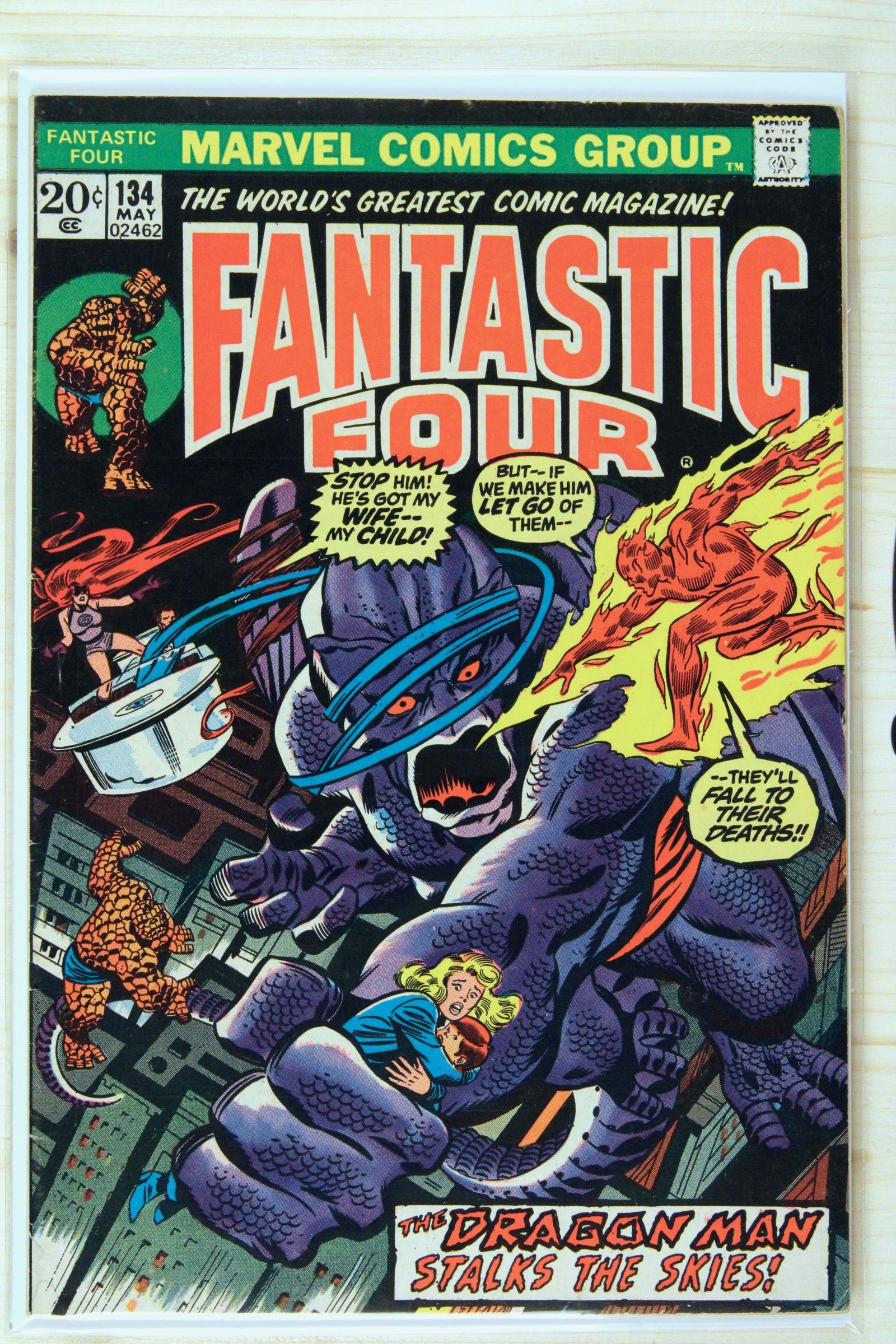 Fantastic Four #134 – Marvel (1973) 6.5 FN+ Joe Sinnott
