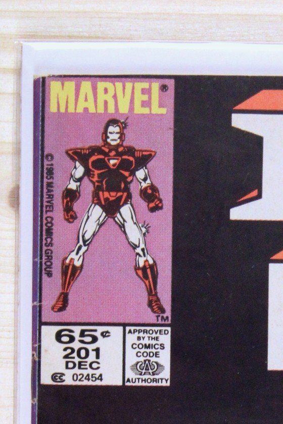 Iron Man #201 – Marvel (1985) 7.5 VF- Newsstand Edition