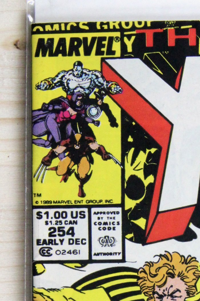 The Uncanny X-Men #254 – Marvel (1989) 8.0 VF Muir Island Saga | Chris Claremont story | Jim Lee cover | Newsstand