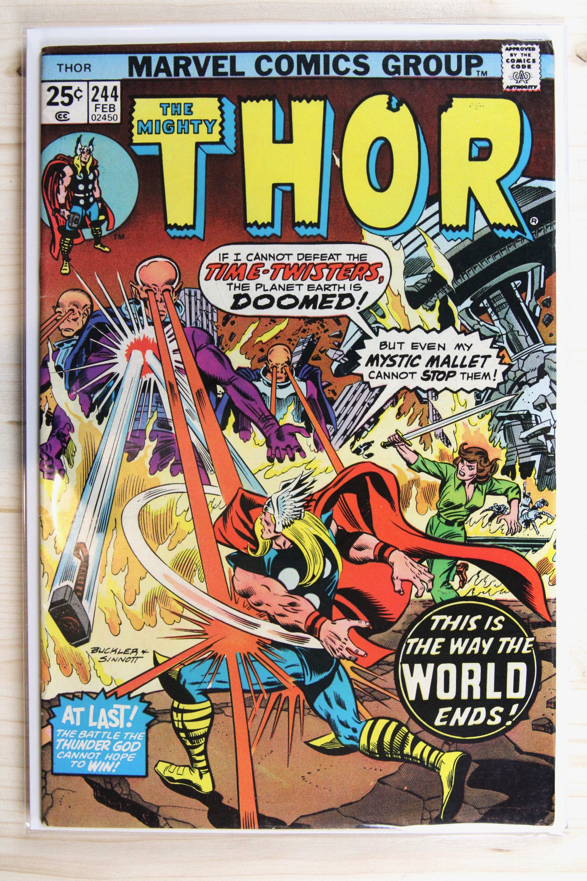 Thor #244 – Marvel (1976) 8.5 VF+ If Asgard Should Perish | Joe Sinnott