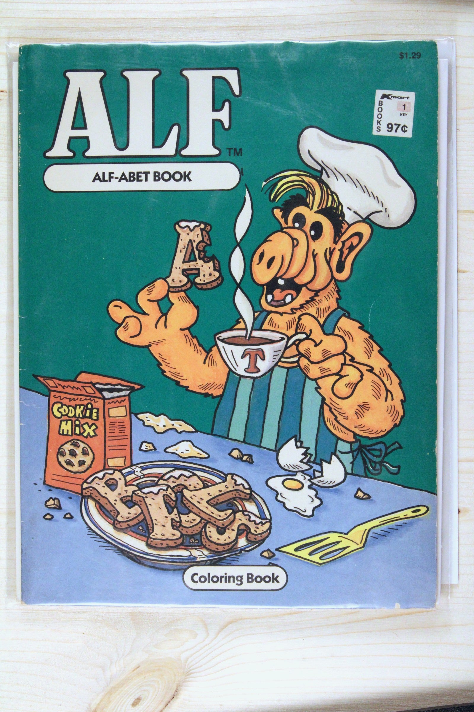 ALF: ALF-ABET BOOK – Kmart Books (retail exclusive) (1980) 5.5 FN- Kmart exclusive retail edition, priced at 97¢ (original cover price $1.29)