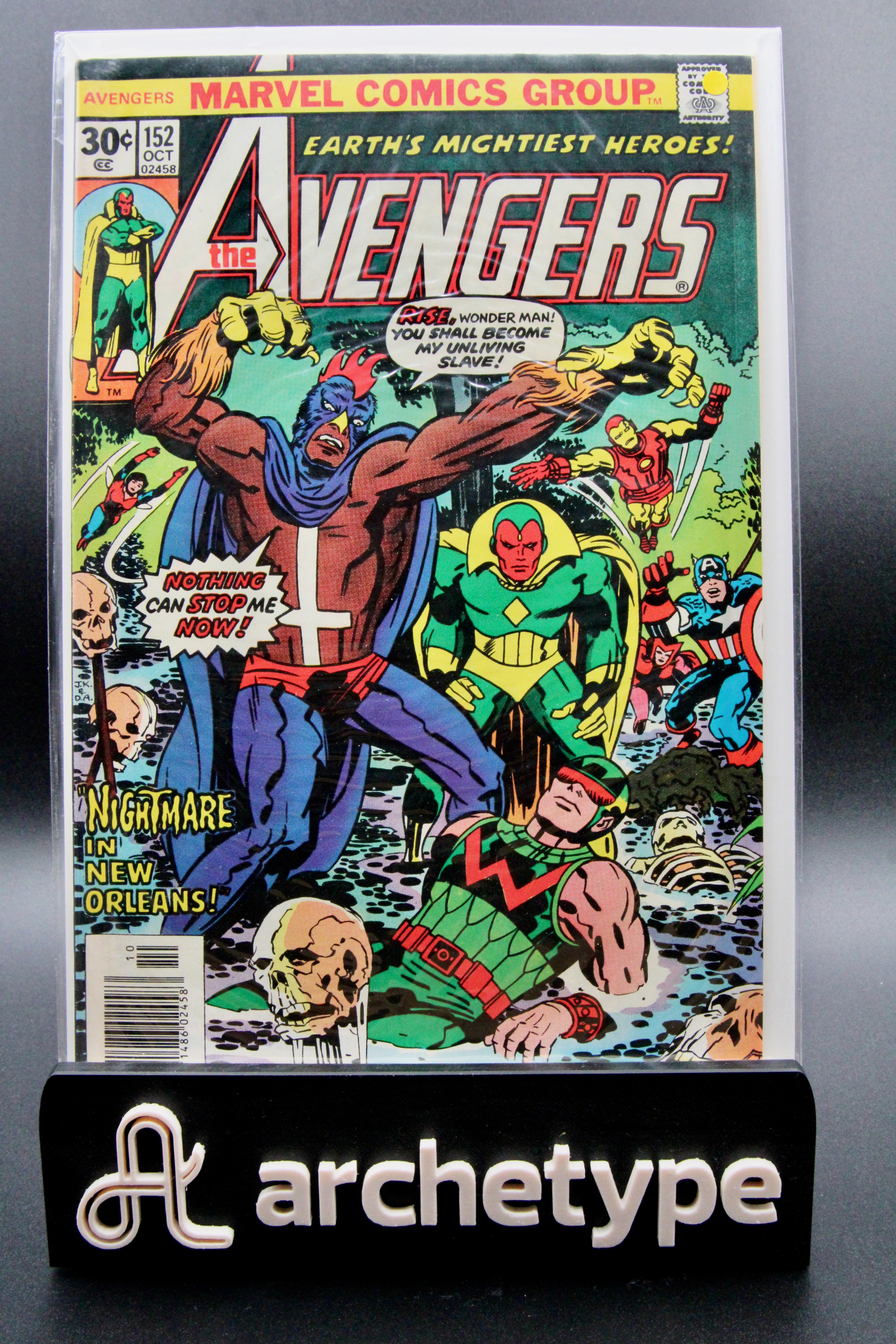 The Avengers #152 – Marvel (1976) Nightmare in New Orleans | Jack Kirby cover | Joe Sinnott - 8.5 VF+