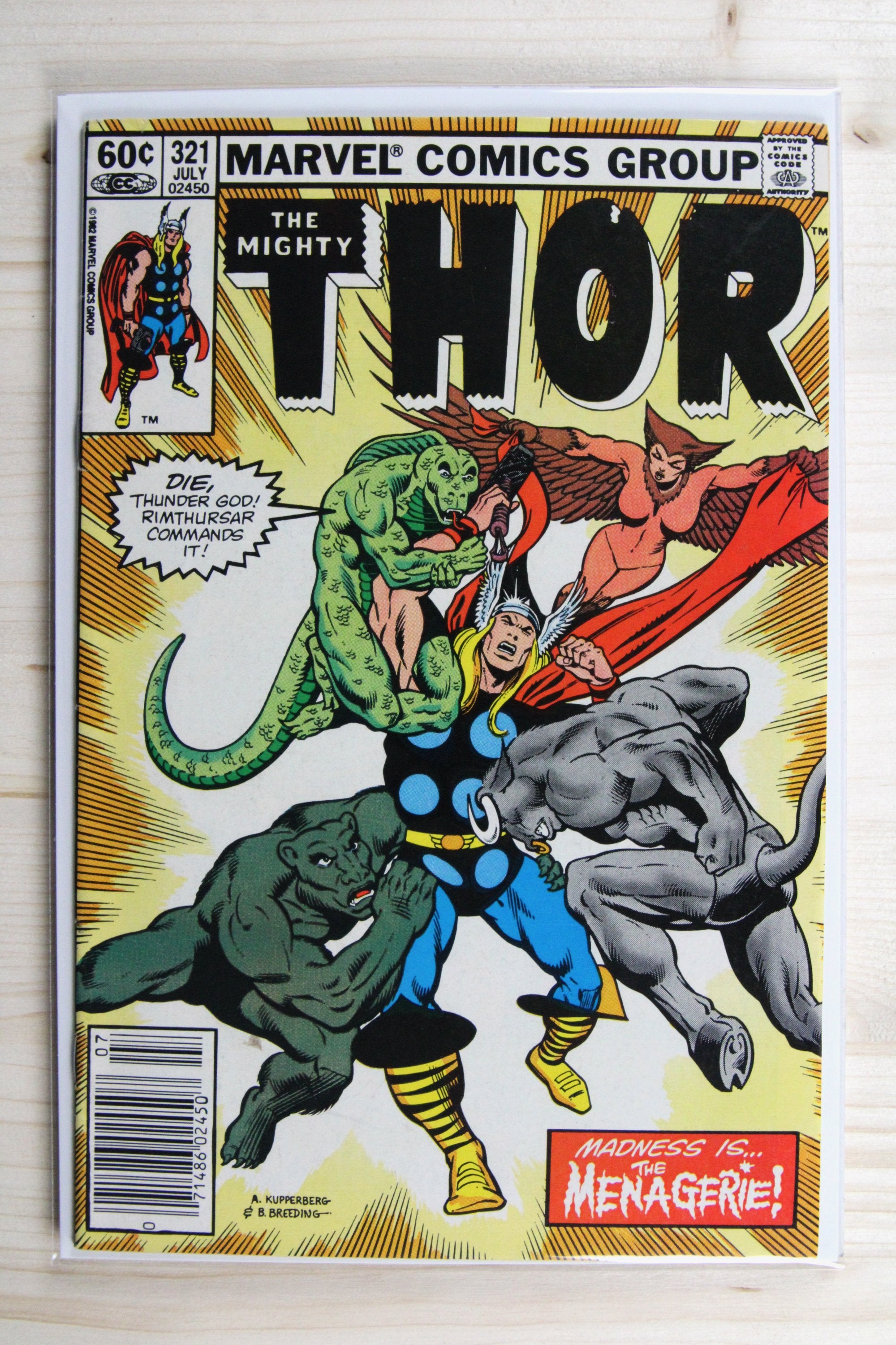 Thor #321 – Marvel (1982) 9.0 VF/NM