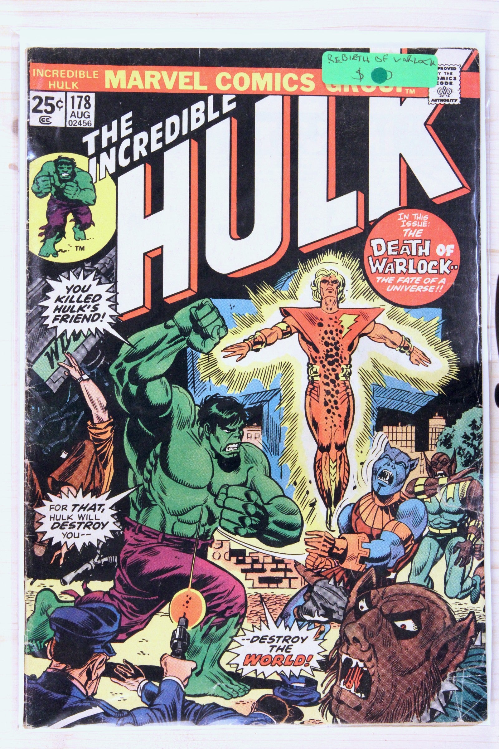 The Incredible Hulk #178 – Marvel (1974) 5.5 FN-