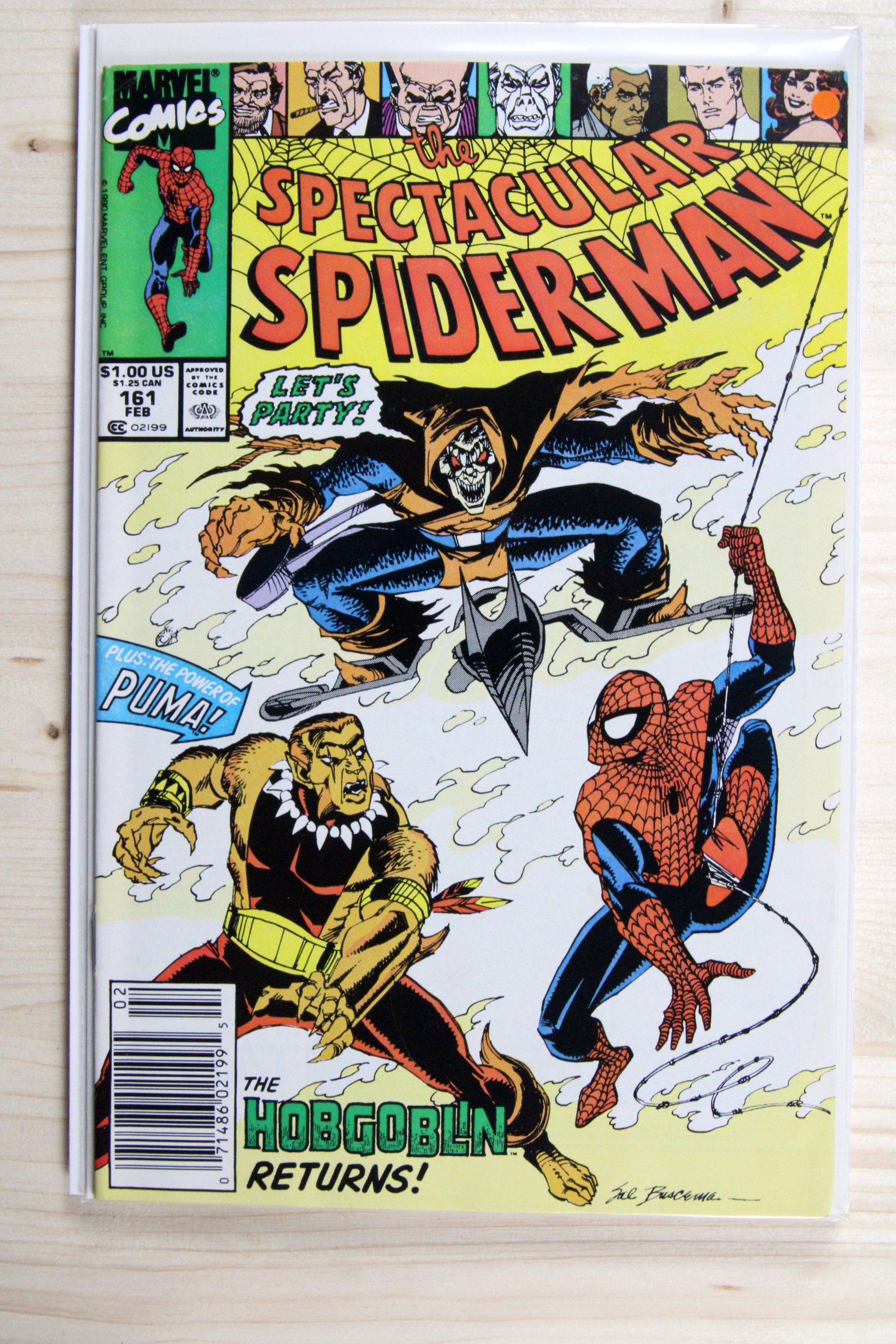 The Spectacular Spider-Man #161 – Marvel (1990) 9.0 VF/NM Newsstand