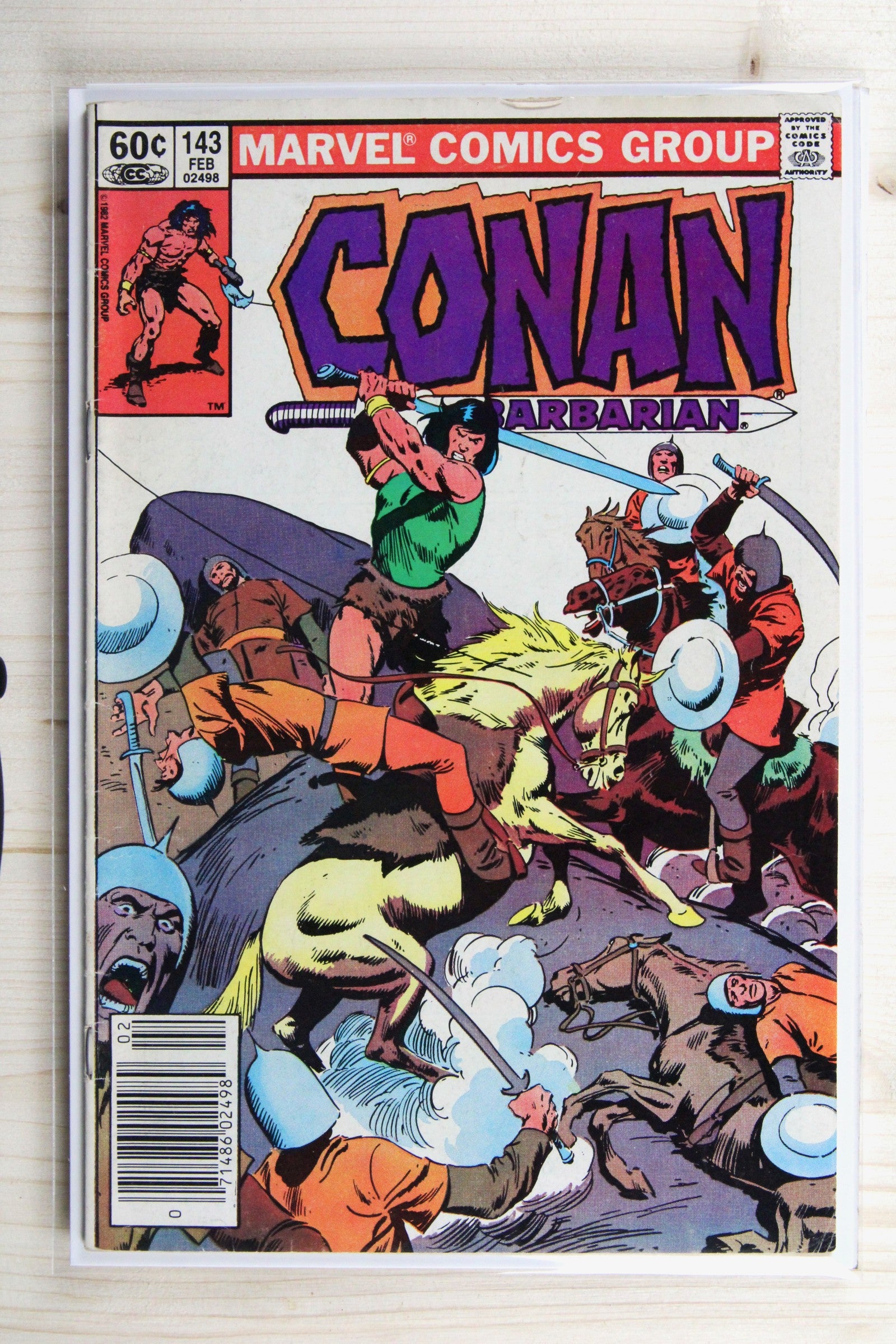Conan the Barbarian #143 – Marvel (1983) 7.5 VF- Newsstand Edition