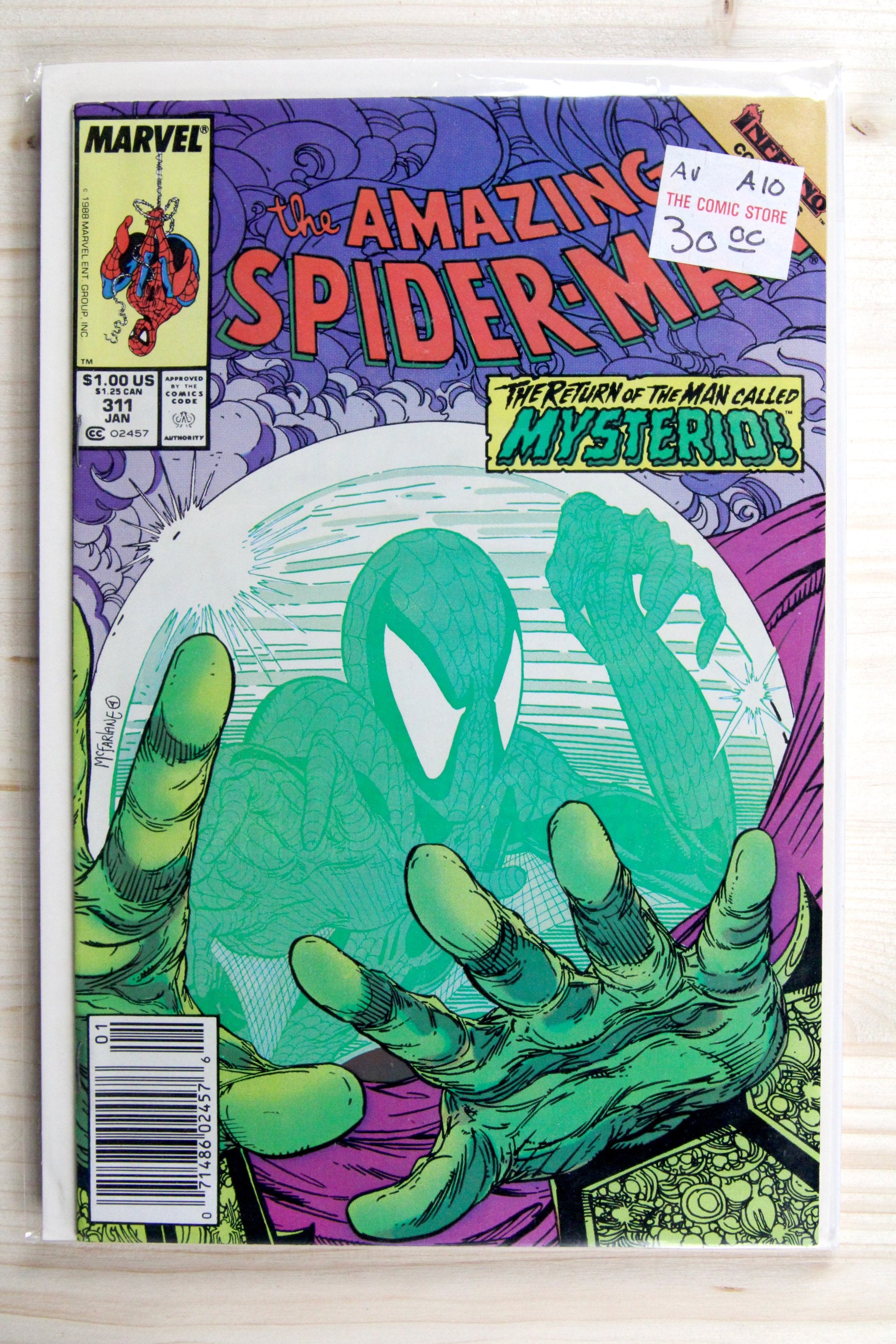 The Amazing Spider-Man #311 – Marvel (1989) 9.2 NM- Newsstand