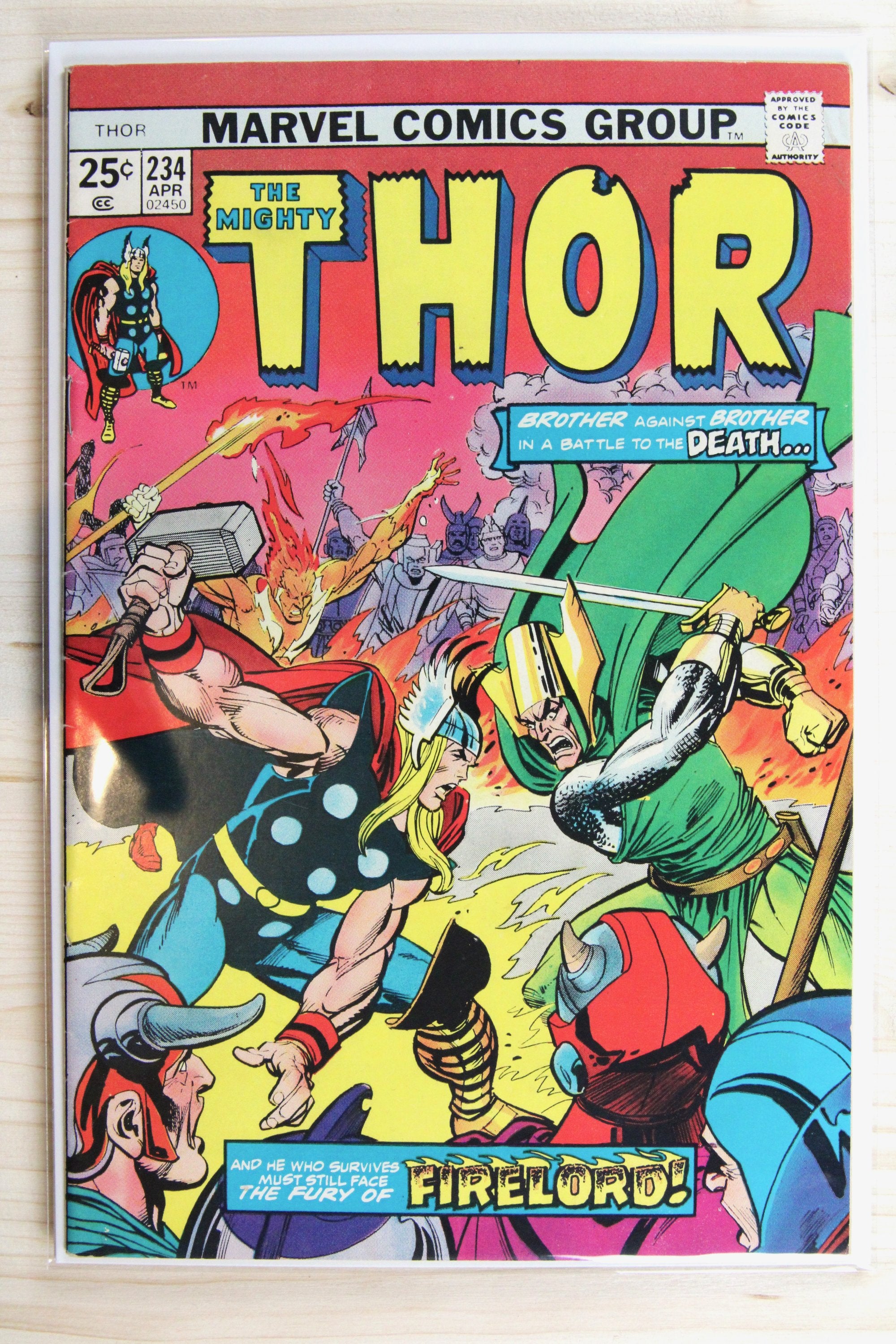 Thor #234 – Marvel (1975) 7.5 VF- Midgard Aflame | Joe Sinnott art
