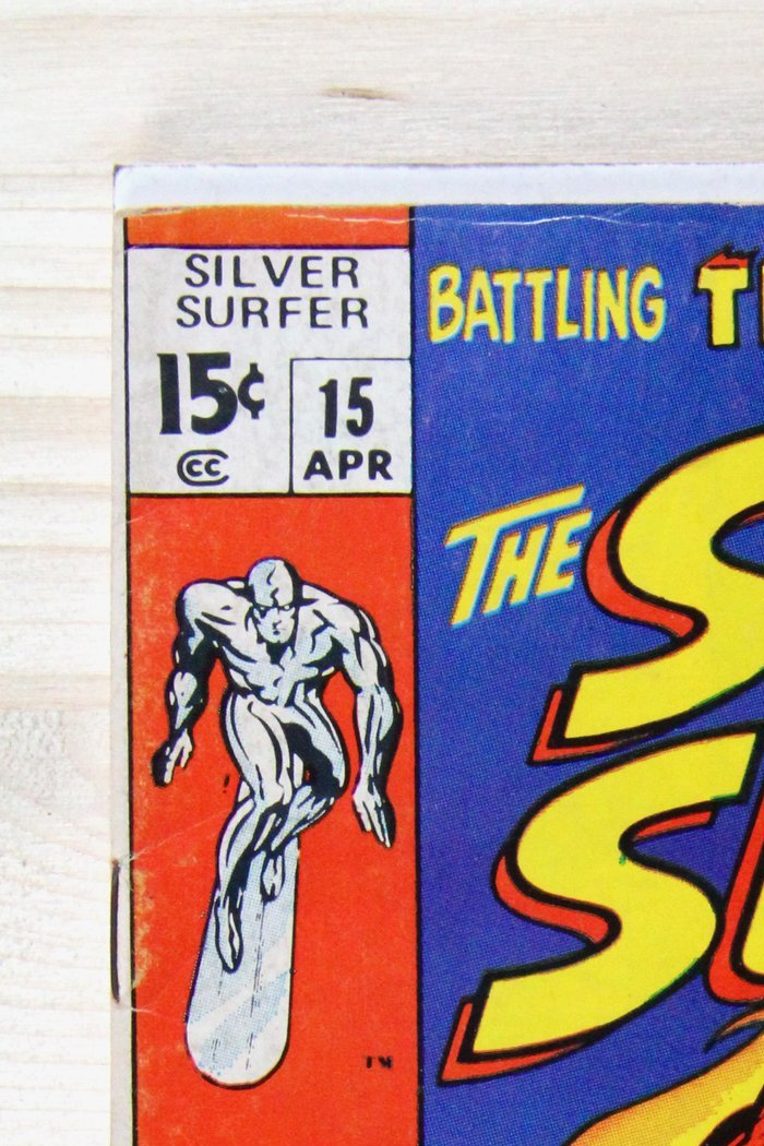 The Silver Surfer #15 – Marvel (1970) 4.0 VG Stan Lee story