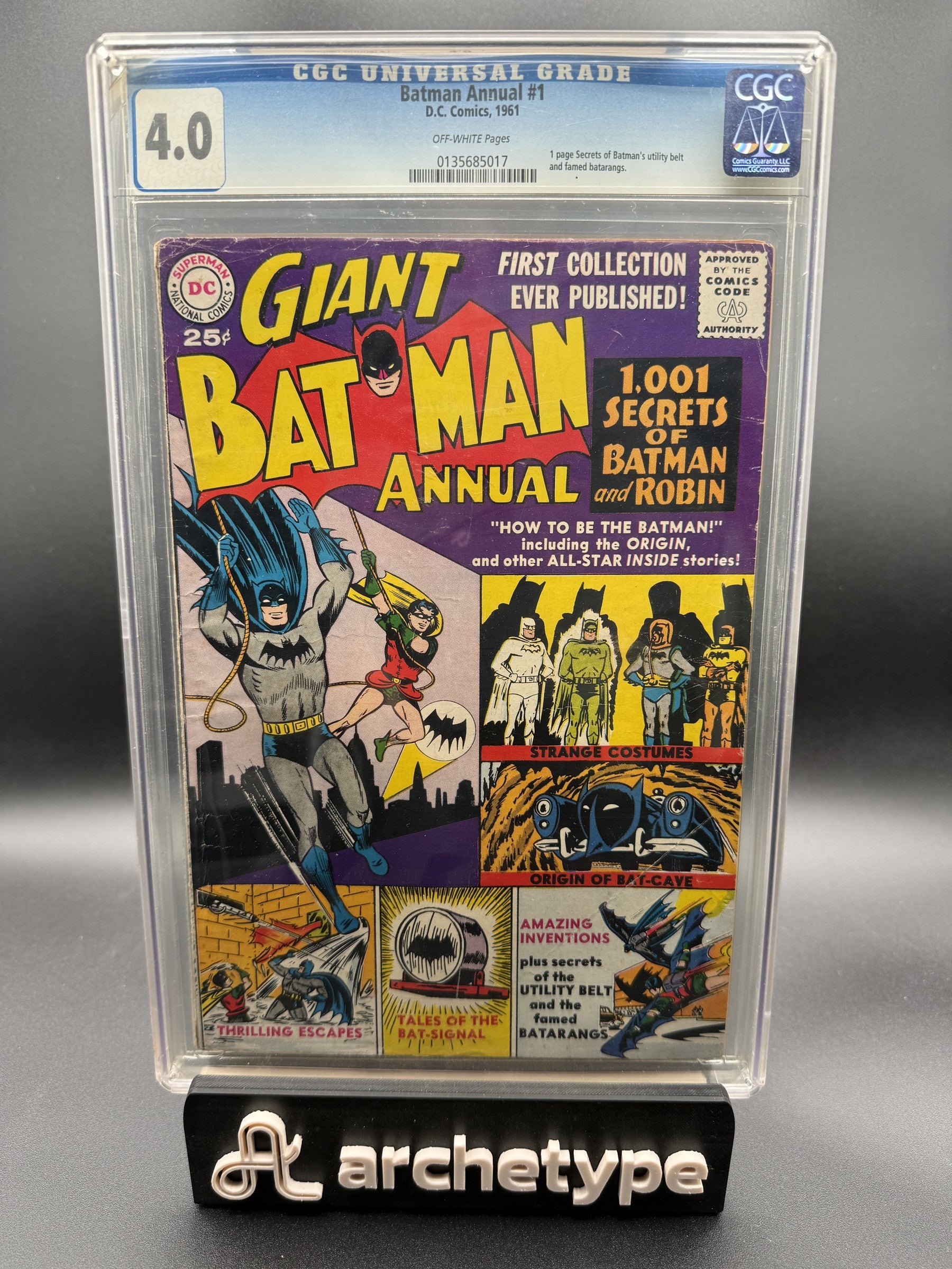 Batman Annual #1 – DC (1961) CGC 4.0 VG