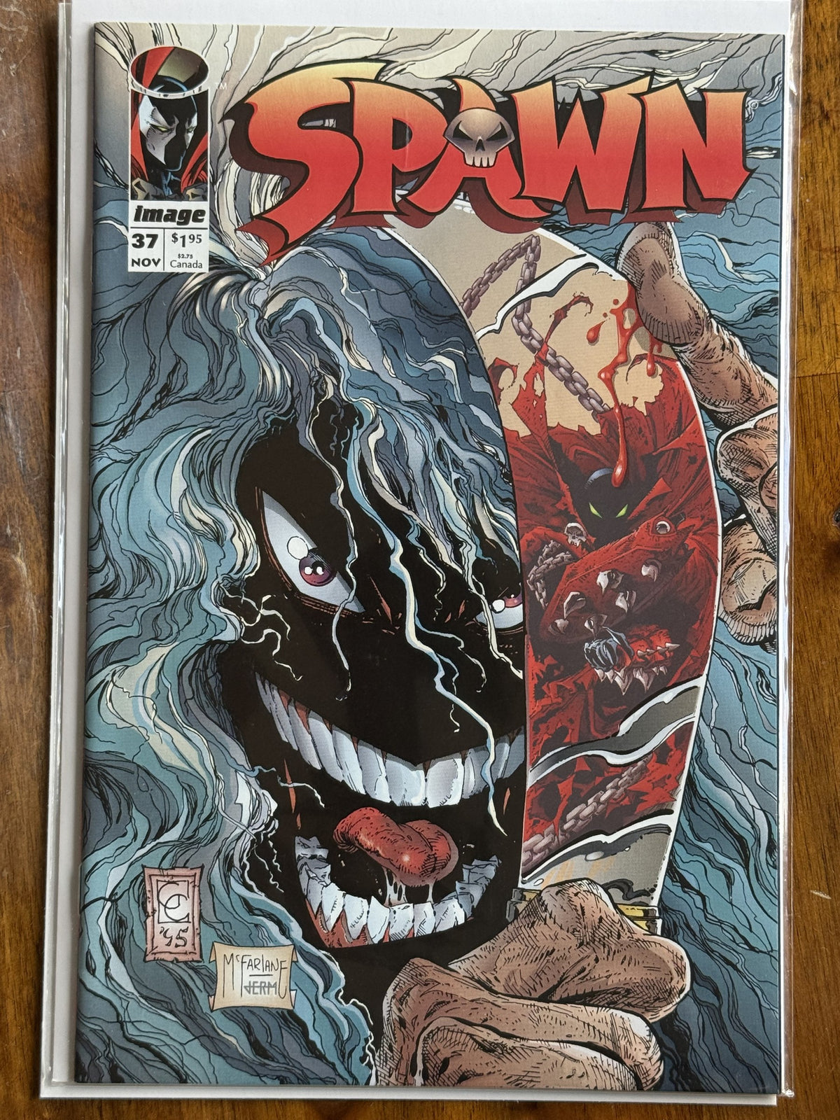 Spawn #37 – Image (1995) 9.6 NM+ Alan Moore story | Greg Capullo art