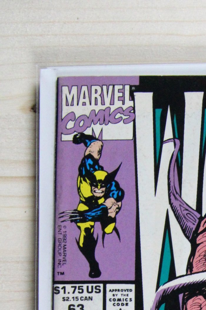 Wolverine #63 – Marvel (1992) 9.2 NM- The Crunch Conundrum | Klaus Janson | Marc Silvestri art