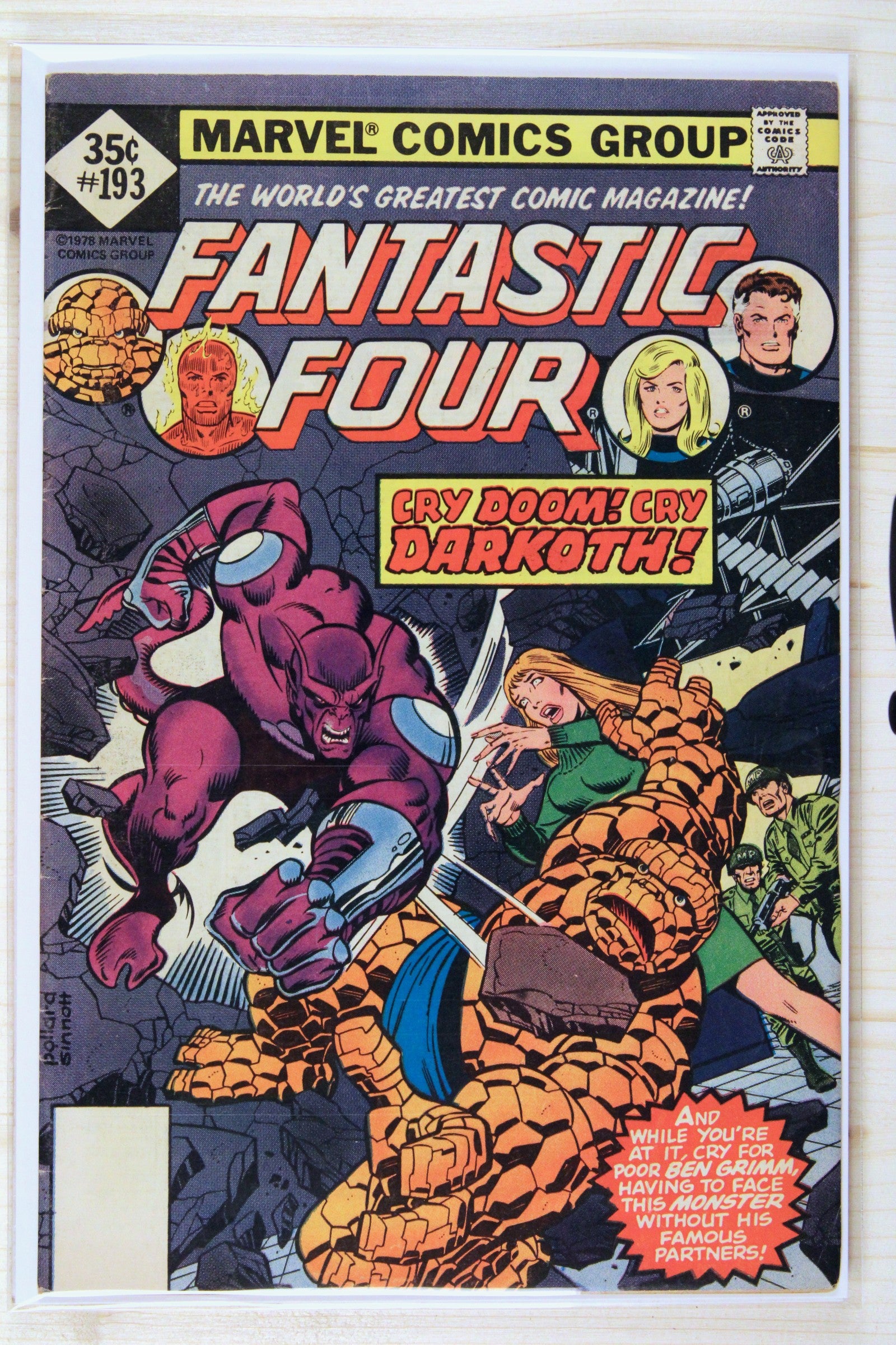 Fantastic Four #193 – Marvel (1978) 6.0 FN Joe Sinnott cover | Whitman Variant (diamond price box indicating Whitman/direct edition variant)