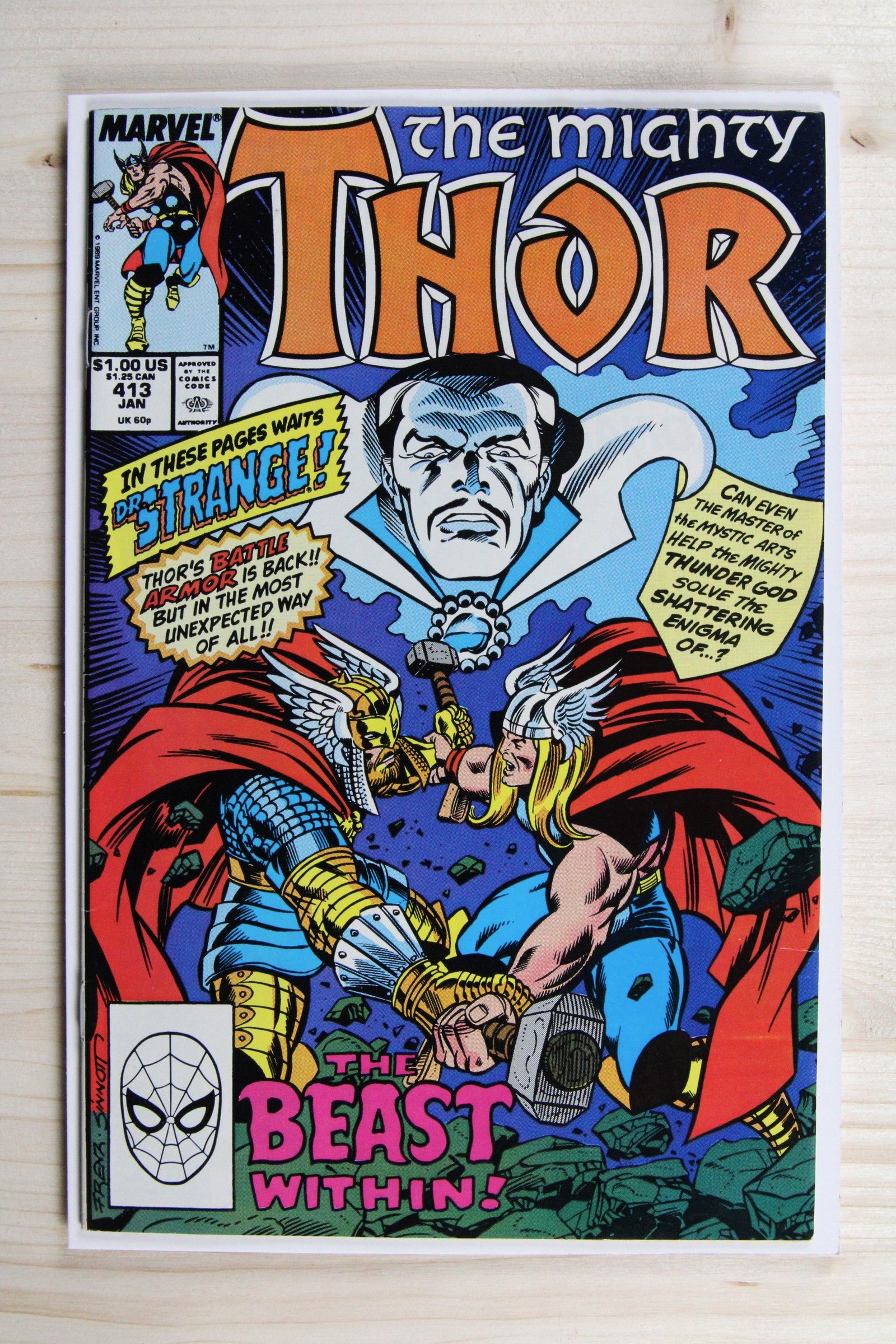 The Mighty Thor #413 – Marvel (1990) 9.0 VF/NM "Avengers" Acts of Vengeance | Joe Sinnott