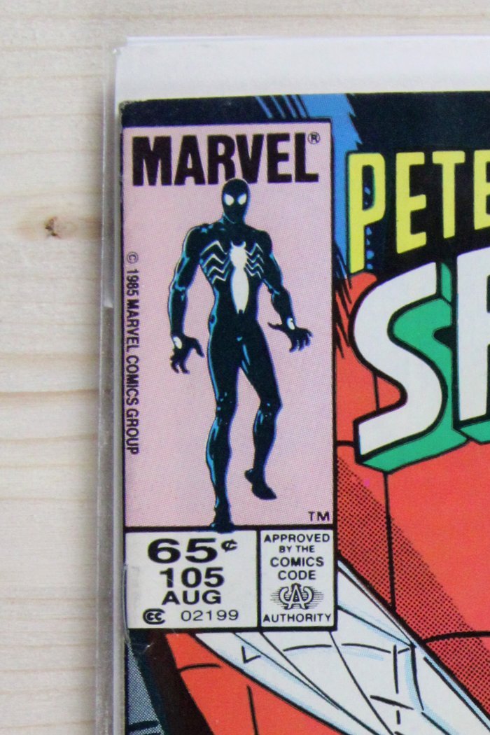Peter Parker, The Spectacular Spider-Man #105 – Marvel (1985) 8.5 VF+ Newsstand
