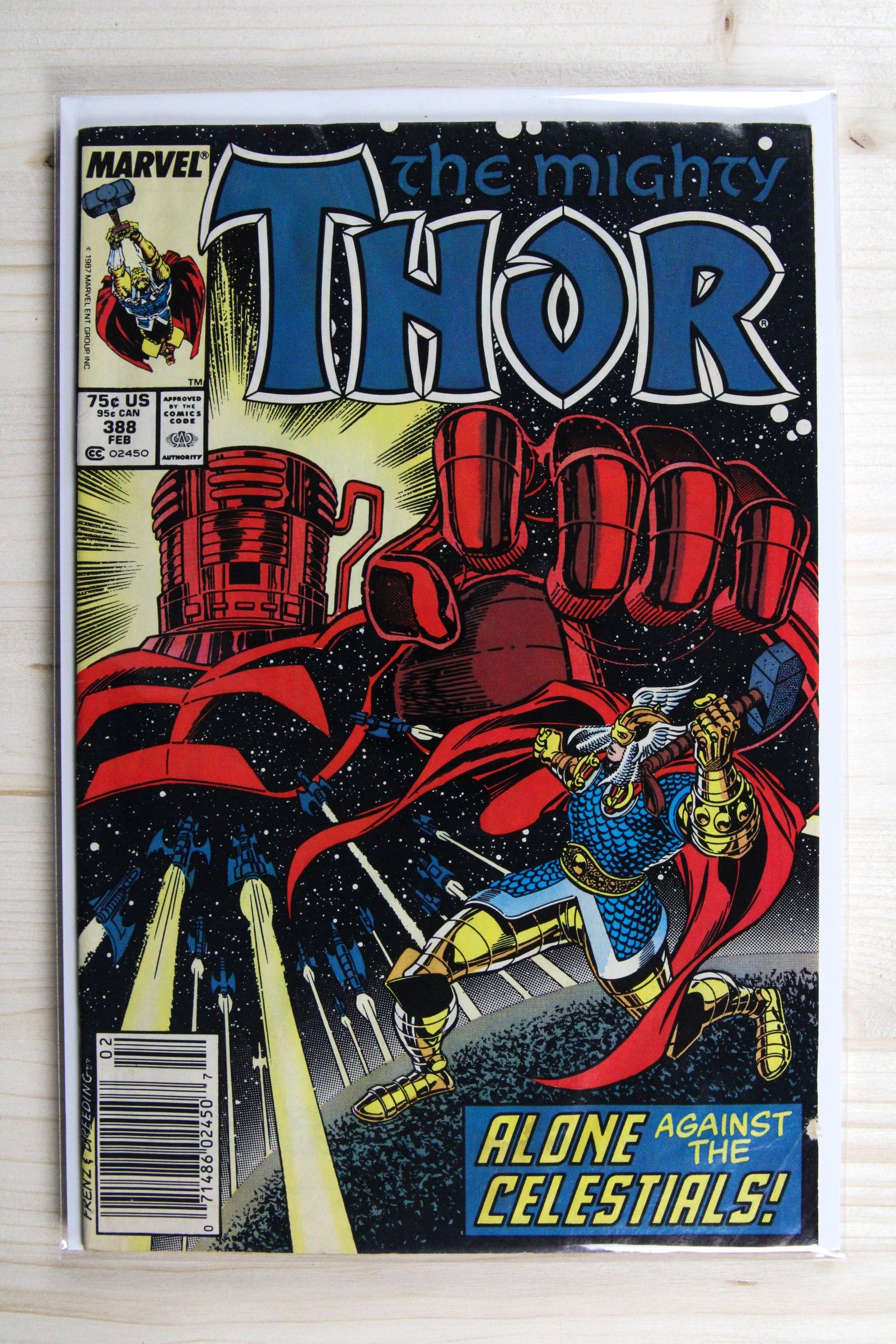 Thor #388 – Marvel (1988) 9.0 VF/NM Alone Against the Celestials