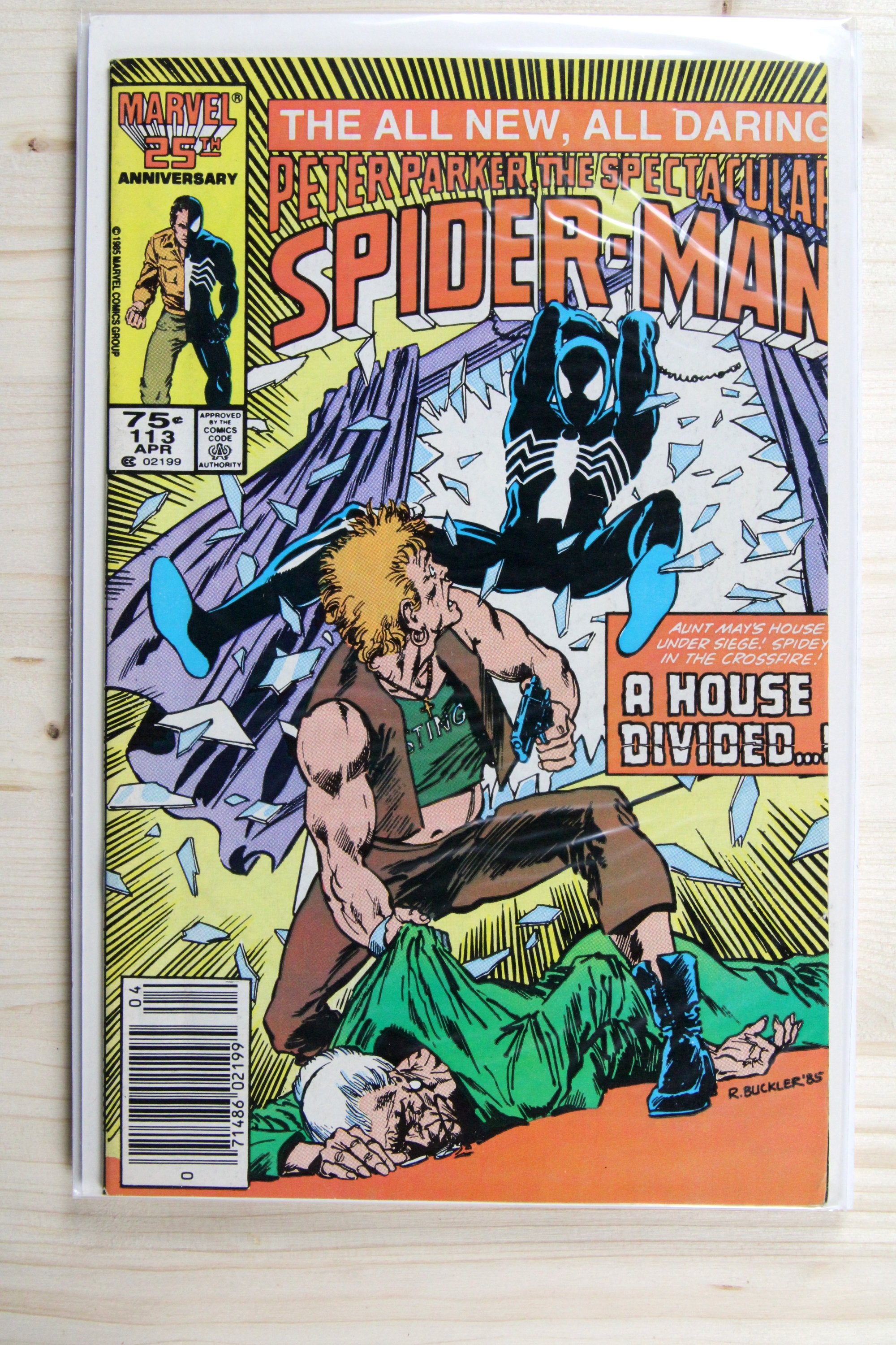 The Spectacular Spider-Man #113 – Marvel (1988) 8.5 VF+ Sin-Eater Released | Newsstand