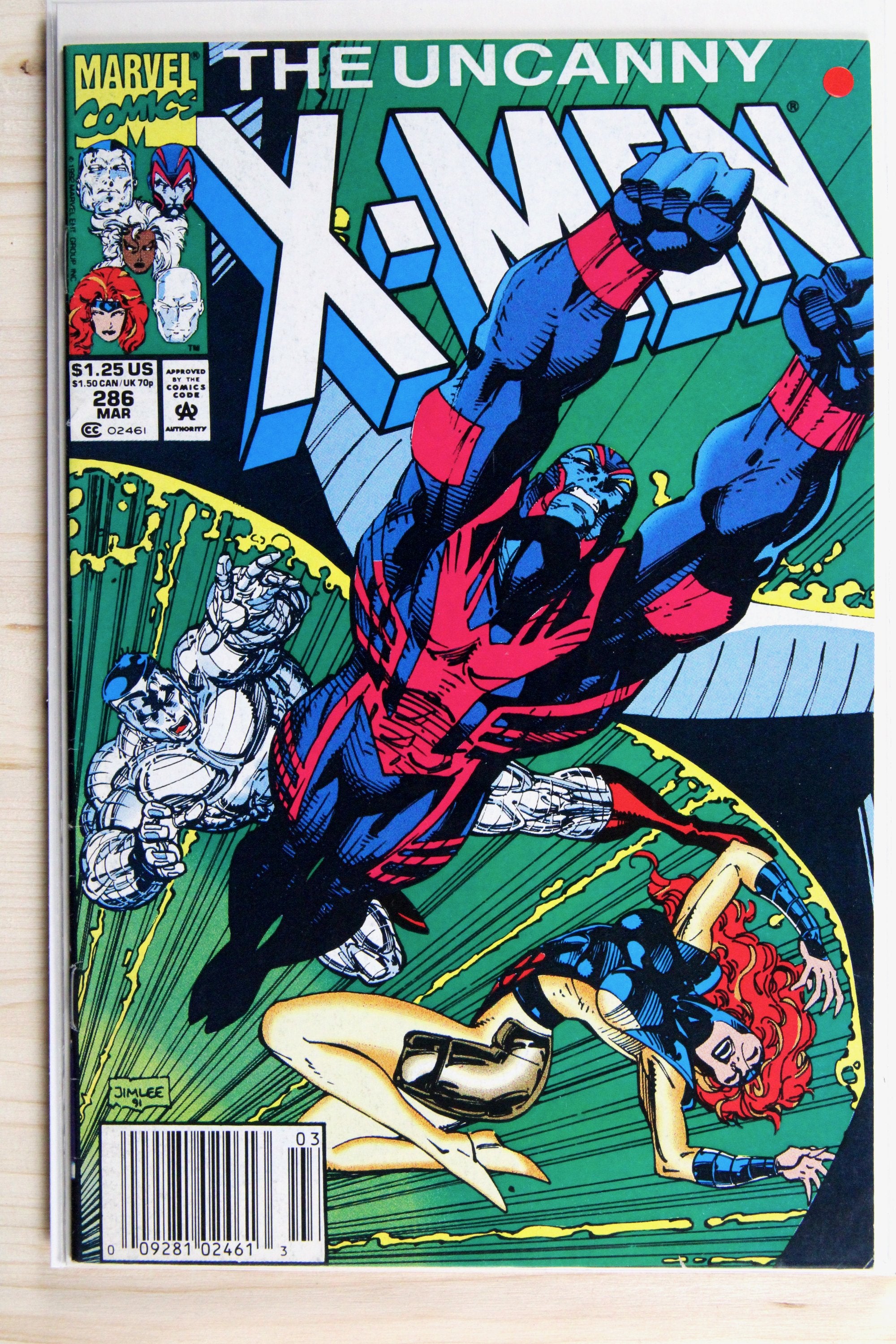 The Uncanny X-Men #286 – Marvel (1992) 7.5 VF- Jim Lee cover | Whilce Portacio art | Newsstand