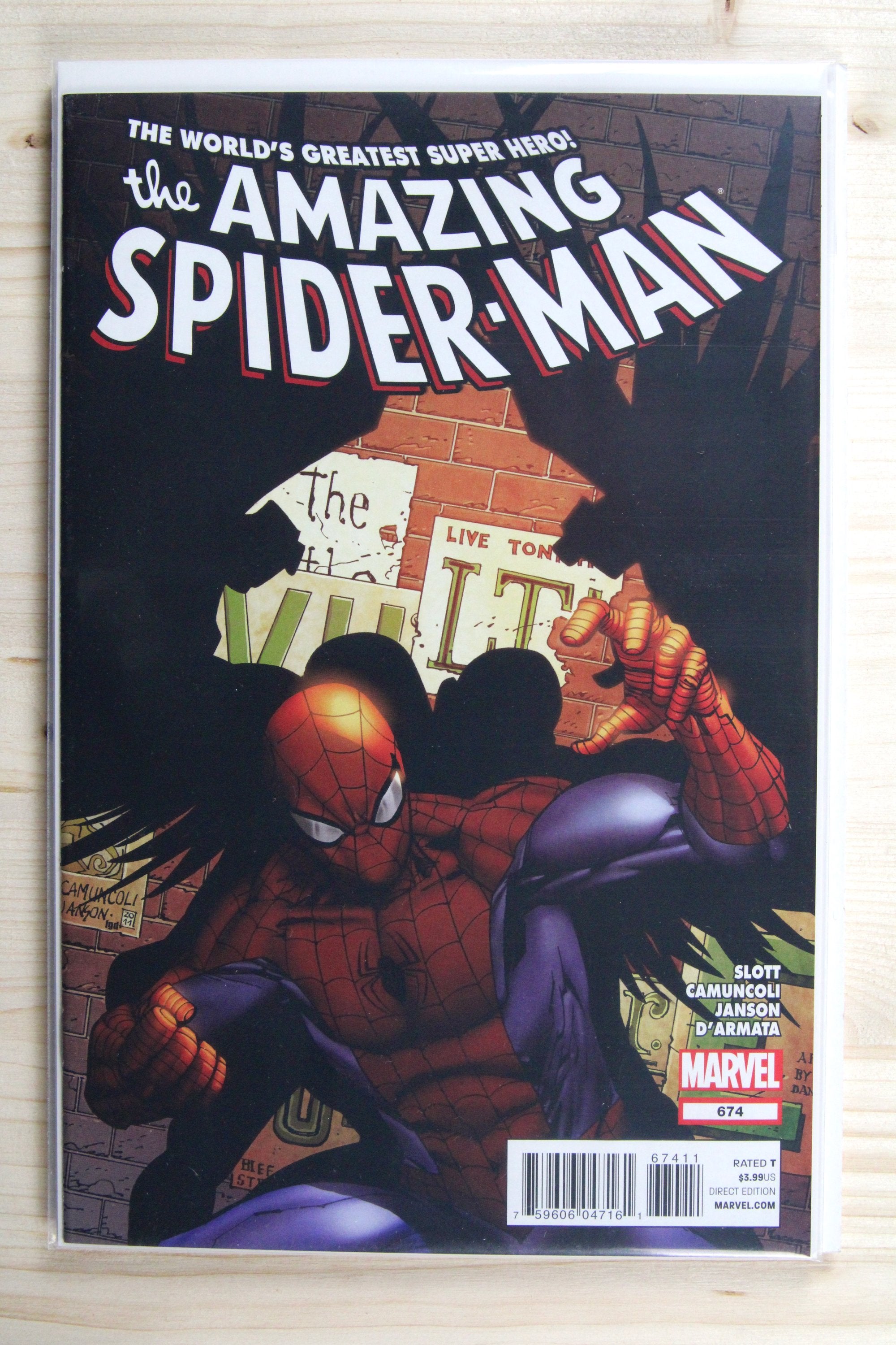 The Amazing Spider-Man #674 – Marvel (2012) 9.4 NM Klaus Janson cover