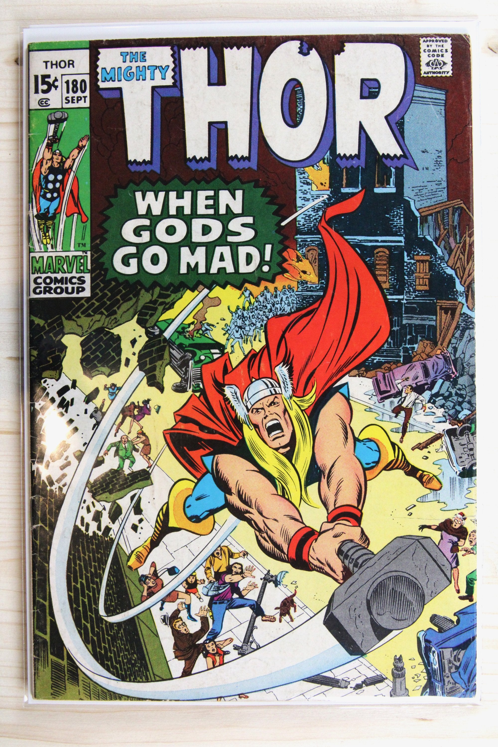 Thor #180 – Marvel (1970) 4.5 VG+ Joe Sinnott | Neal Adams art