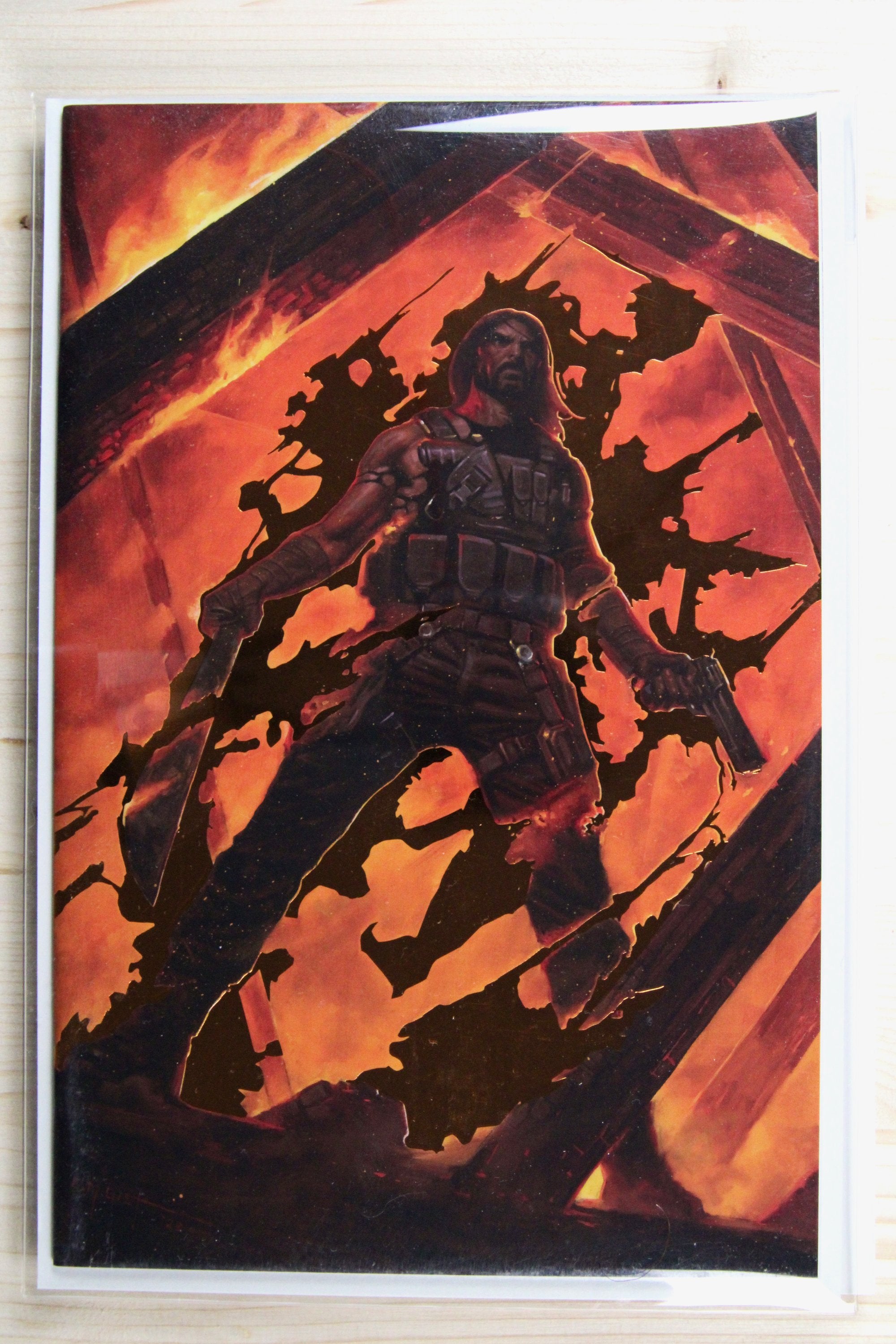 BRZRKR: Fallen Empire #1 – Boom! Studios (2023) 9.6 NM+ Virgin Foil