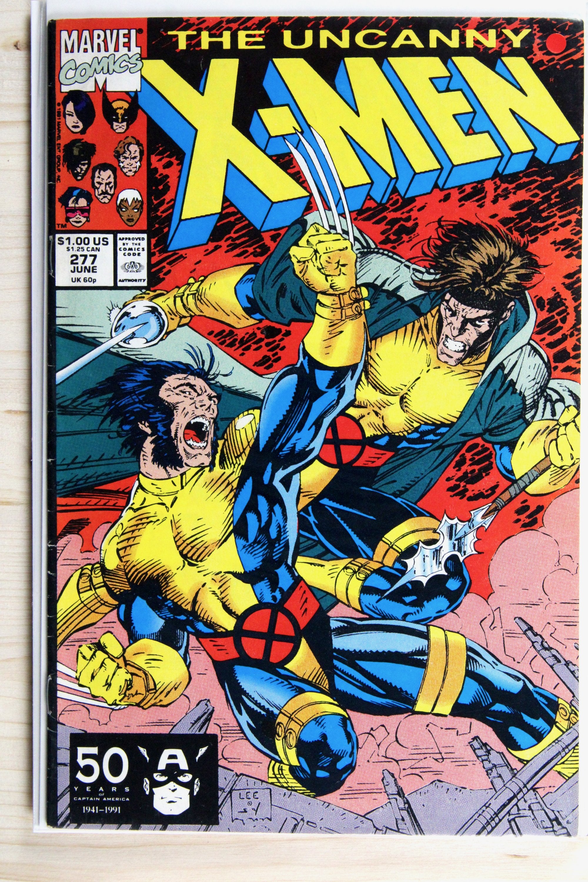The Uncanny X-Men #277 – Marvel (1991) 7.0 FN/VF Chris Claremont story | Jim Lee art