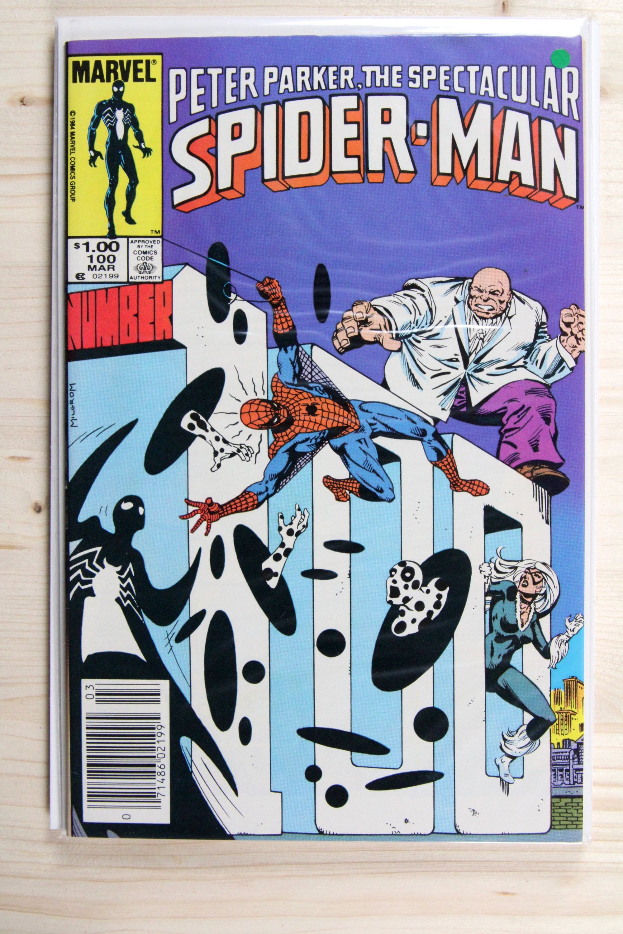 Peter Parker, the Spectacular Spider-Man #100 – Marvel (1985) 9.2 NM- Newsstand