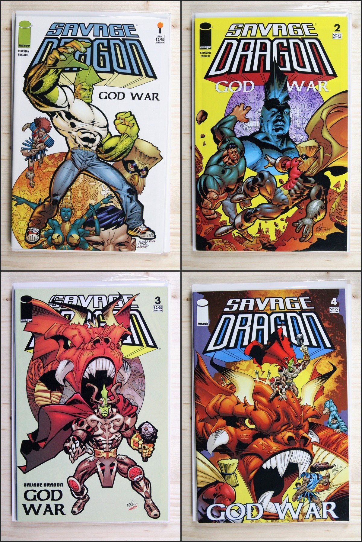 Savage Dragon - God War #1-4 – Image (2004) Full Series NM Average