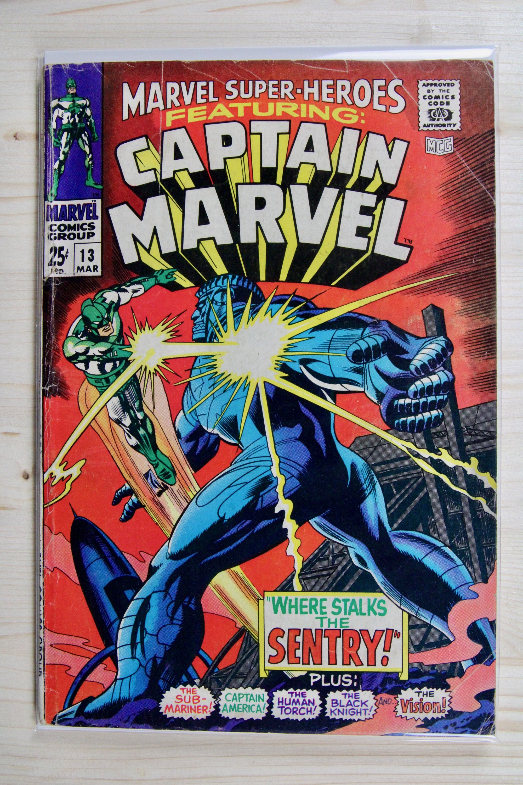 Marvel Super-Heroes #13 – Marvel (1968) 4.0 VG John Romita art | Stan Lee story