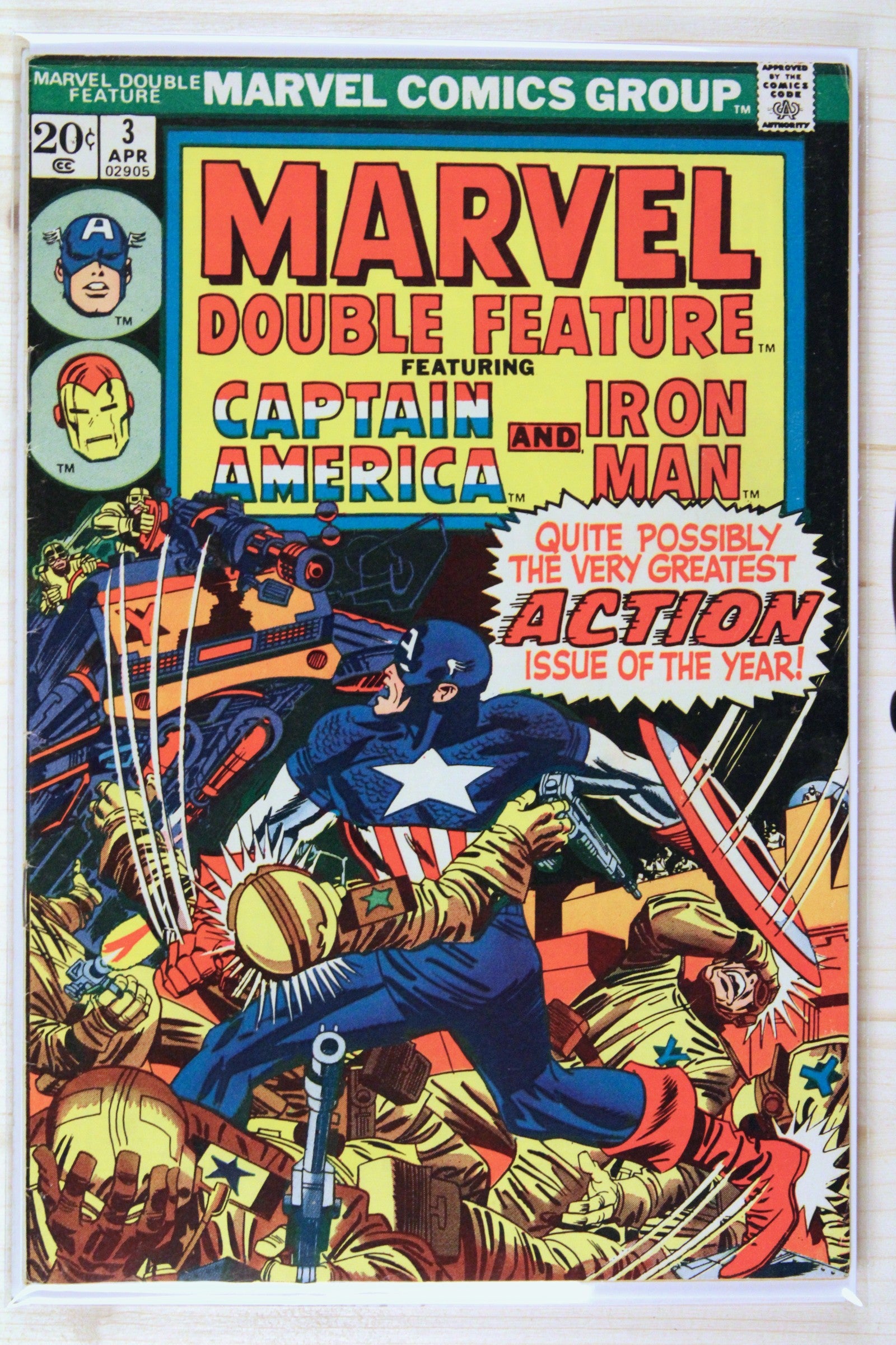 Marvel Double Feature #3 – Marvel (1974) 5.0 VG/FN Jack Kirby art | Stan Lee story