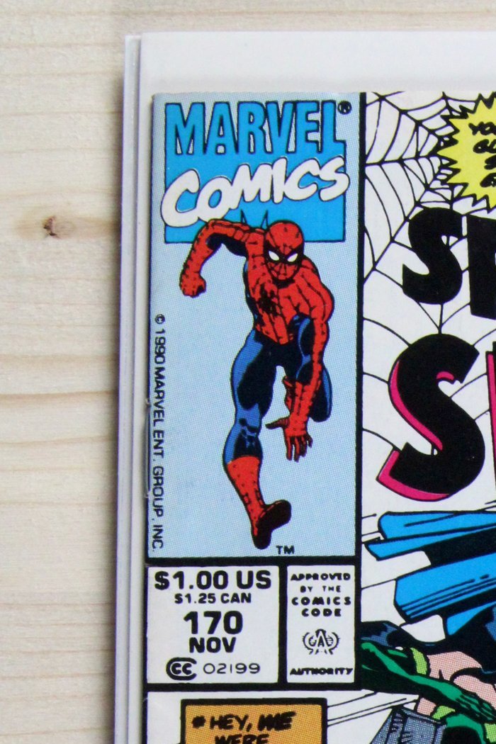 The Spectacular Spider-Man #170 – Marvel (1990) 8.0 VF Newsstand