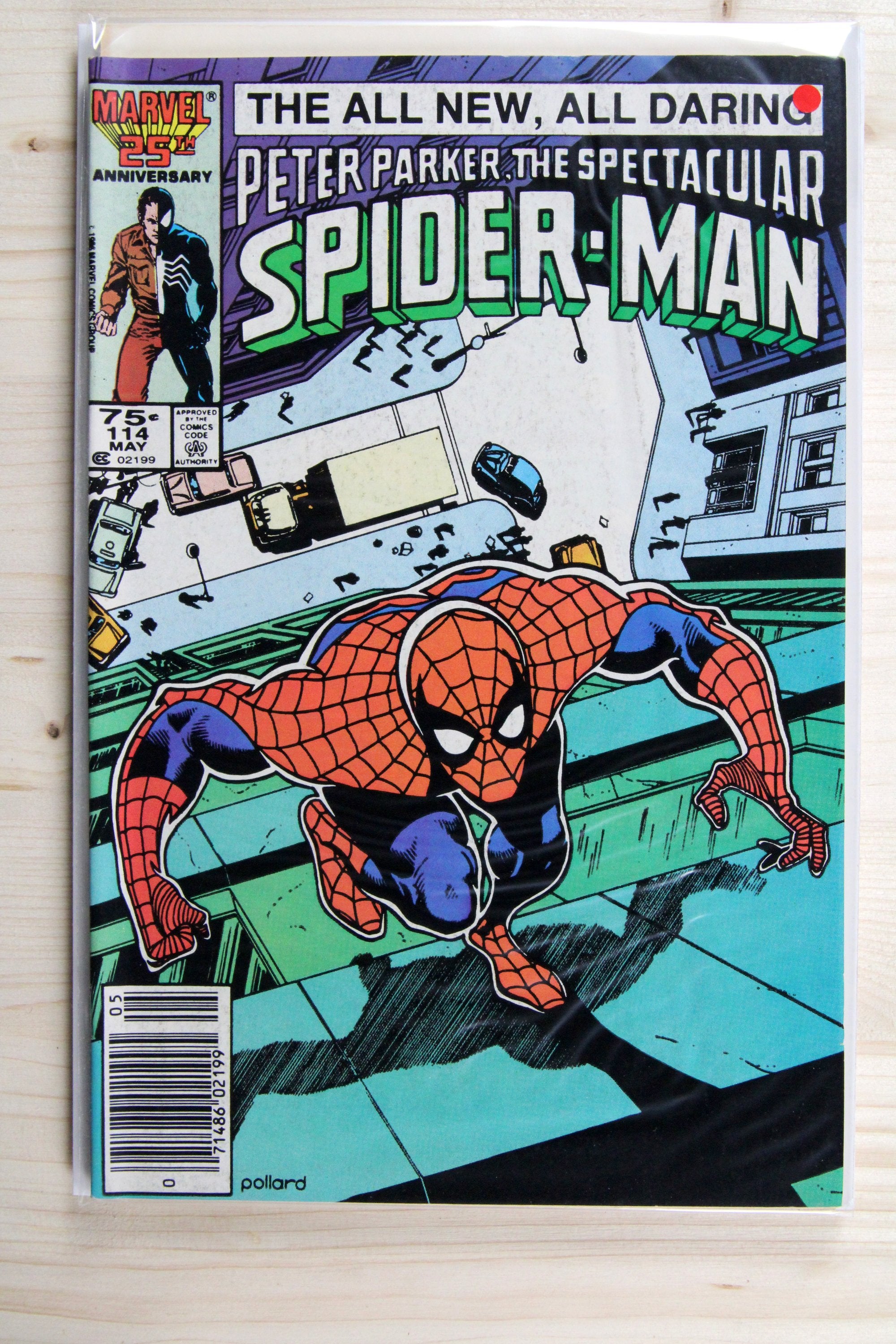 Peter Parker, the Spectacular Spider-Man #114 – Marvel (1986) 9.0 VF/NM Newsstand