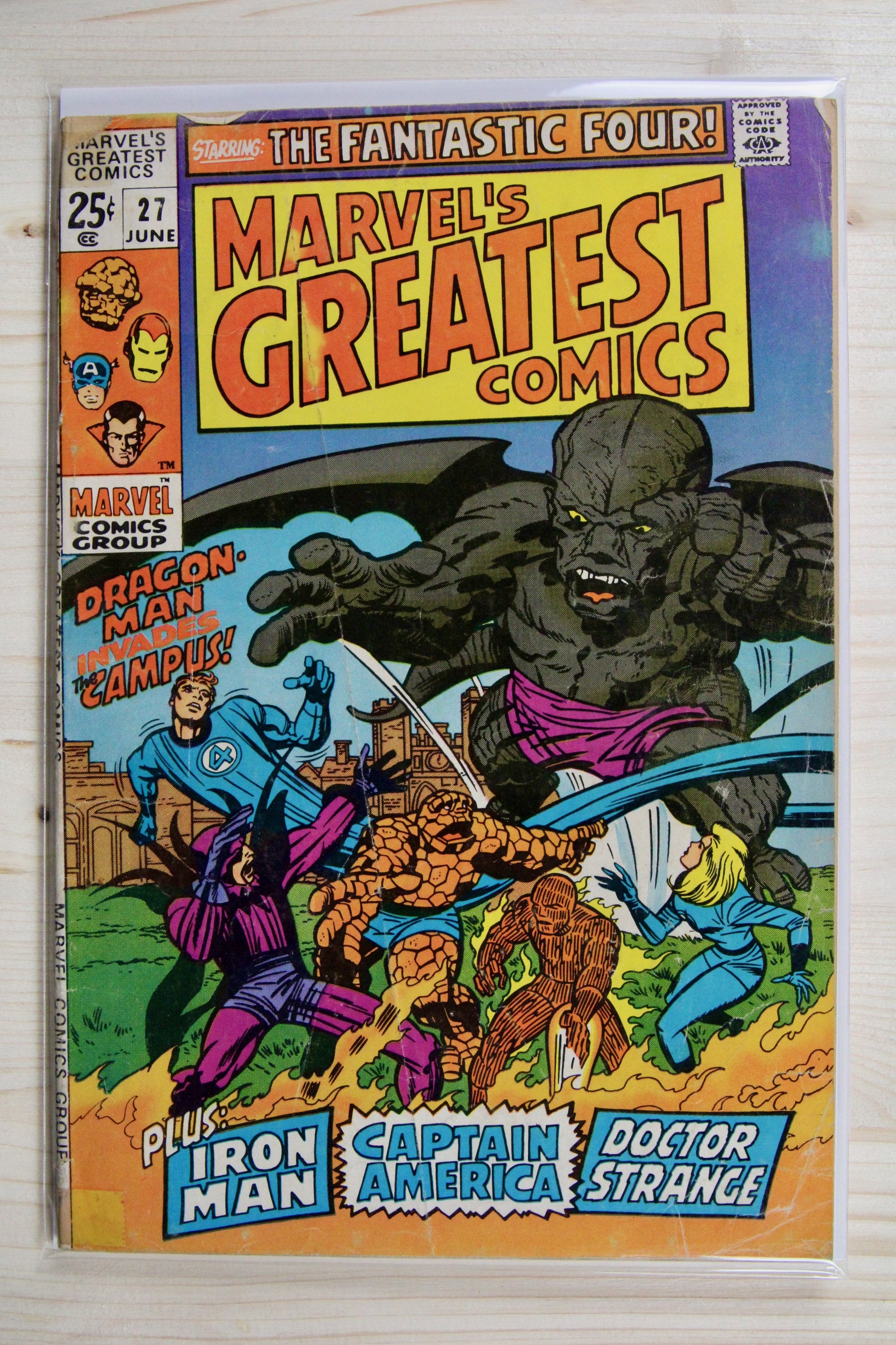 Marvel's Greatest Comics #27 – Marvel (1970) 4.5 VG+ Jack Kirby art | Stan Lee story