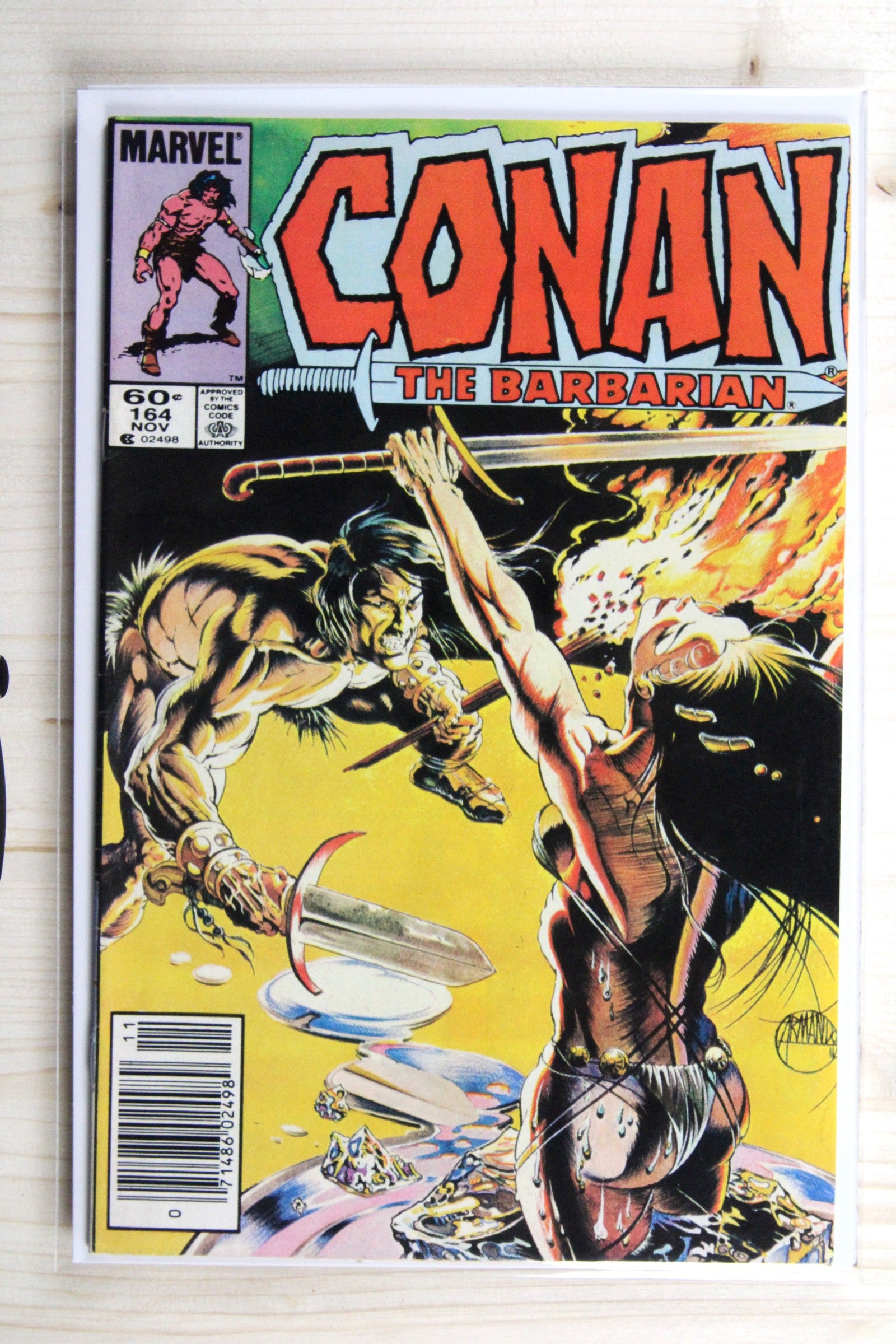 Conan the Barbarian #164 – Marvel (1984) 8.5 VF+ Newsstand Edition