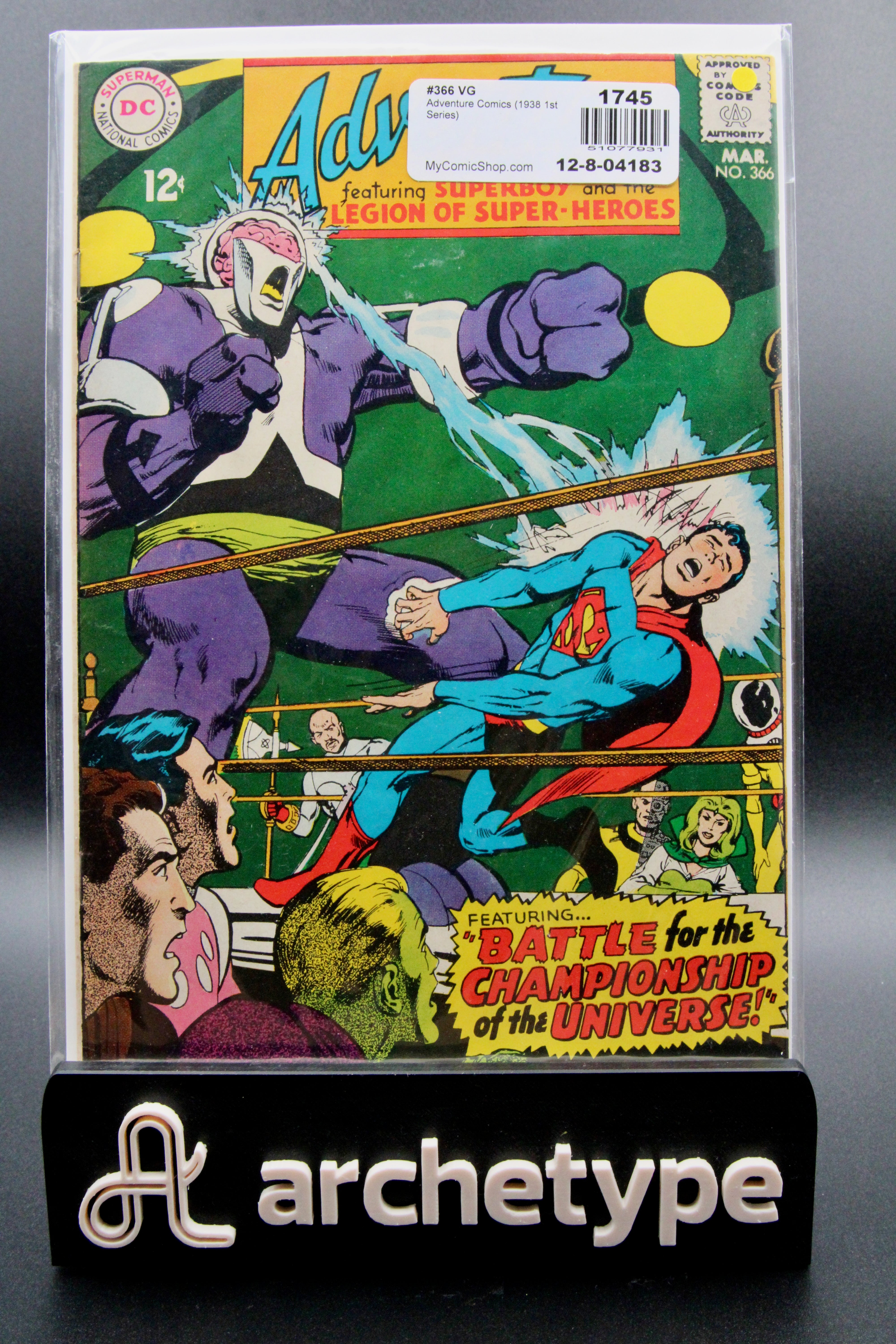 Adventure Comics #366 – DC (1968) 6.0 FN Neal Adams cover