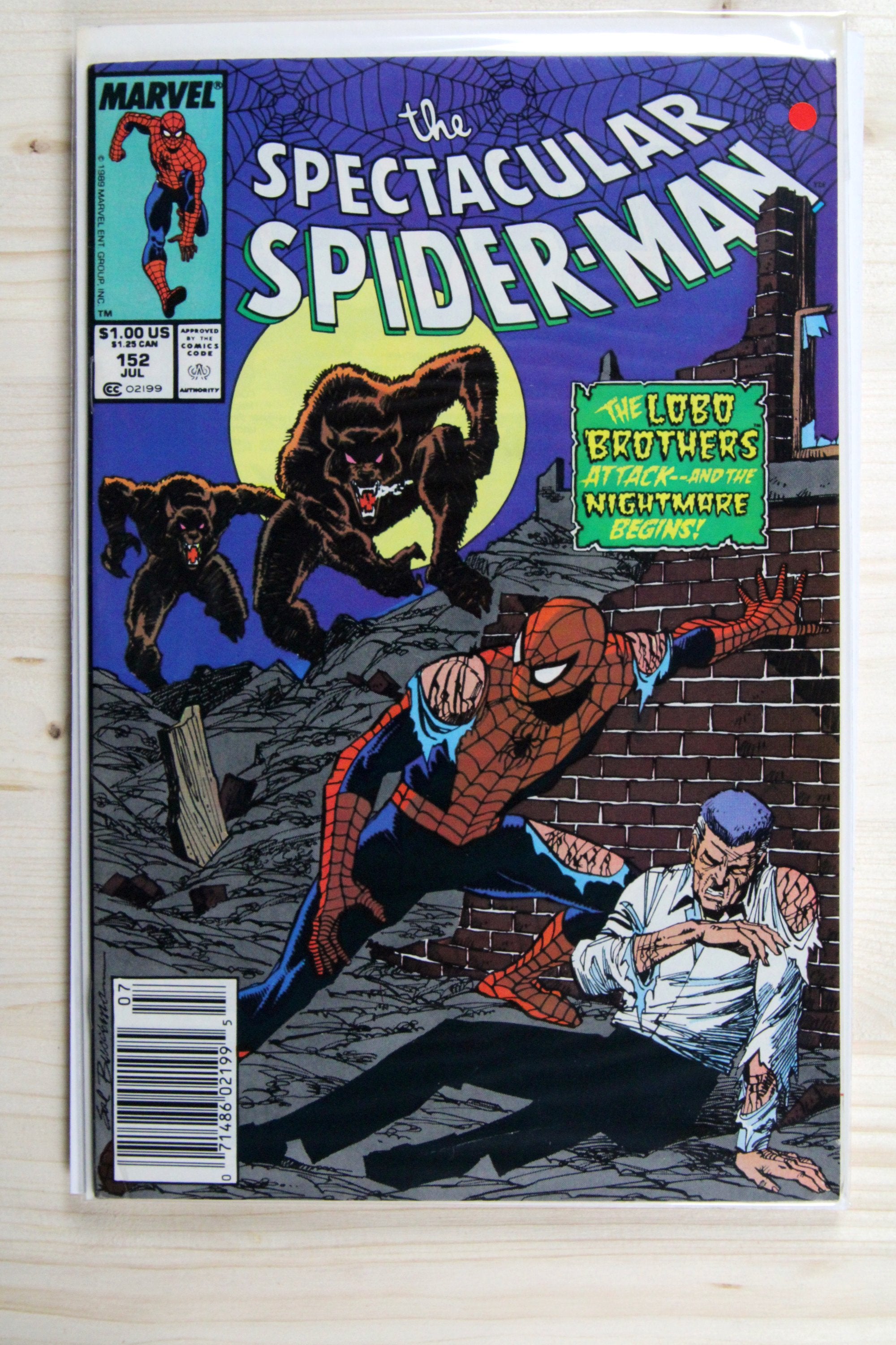 The Spectacular Spider-Man #152 – Marvel (1989) 9.0 VF/NM Newsstand