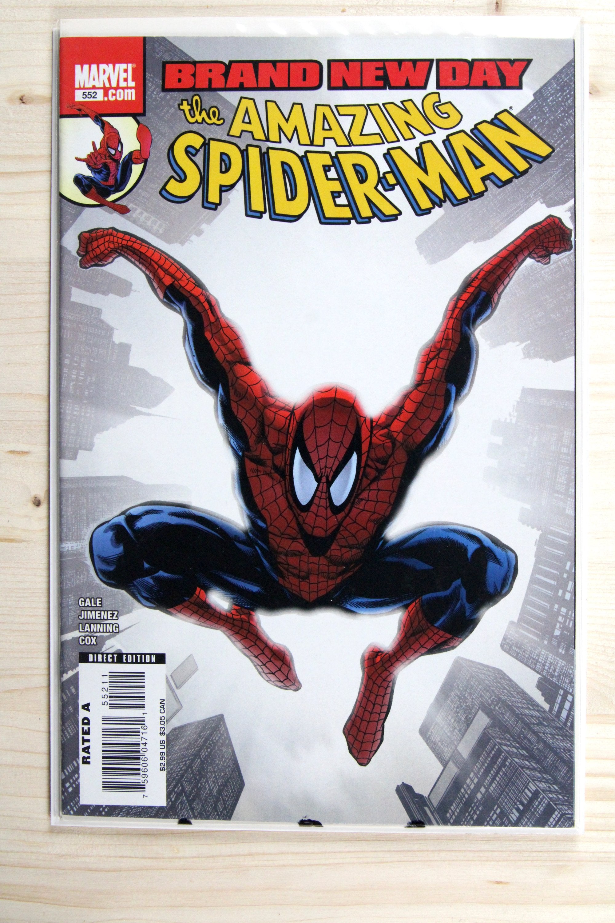 The Amazing Spider-Man #552 – Marvel (2008) 9.4 NM Brand New Day | Direct Edition