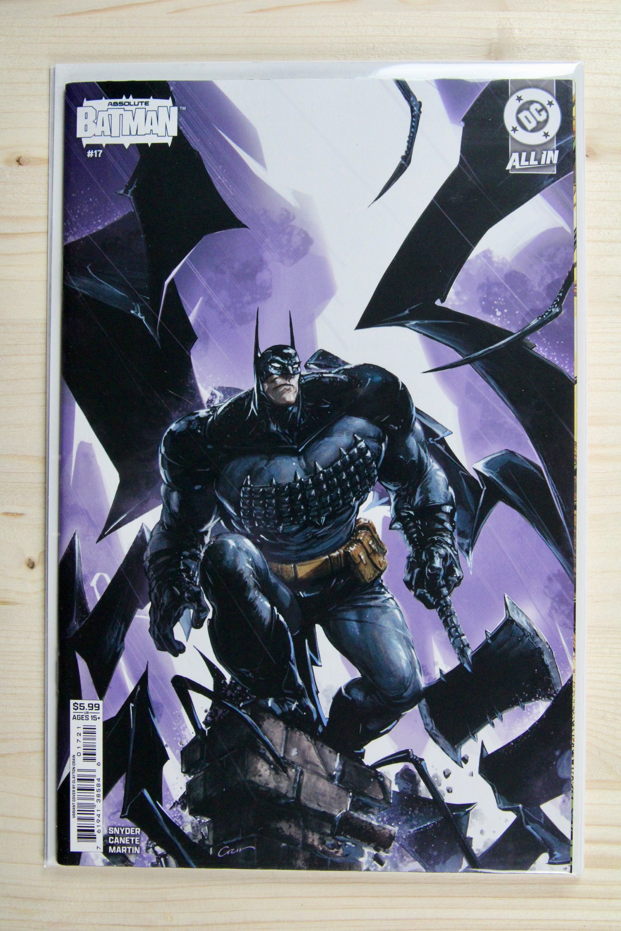 Absolute Batman #17 – DC (2026) 9.8 NM/MT Scott Snyder story Crain Cover