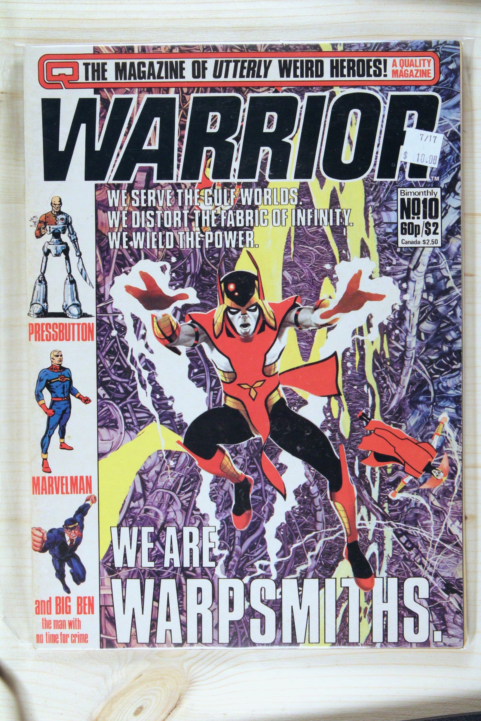 Warrior #10 – Quality Communications (1983) 9.0 VF/NM "V for Vendetta" Book 1: Europe After the Reign | Alan Moore story