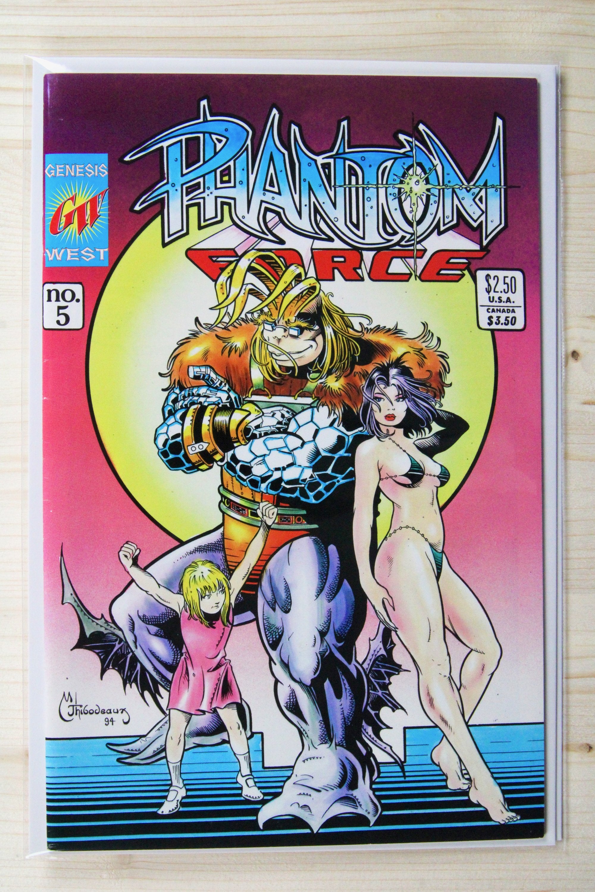 Phantom Force #1,3,4,5,6,7,8 Genesis West (1990) (7 Issues) Run Lot
